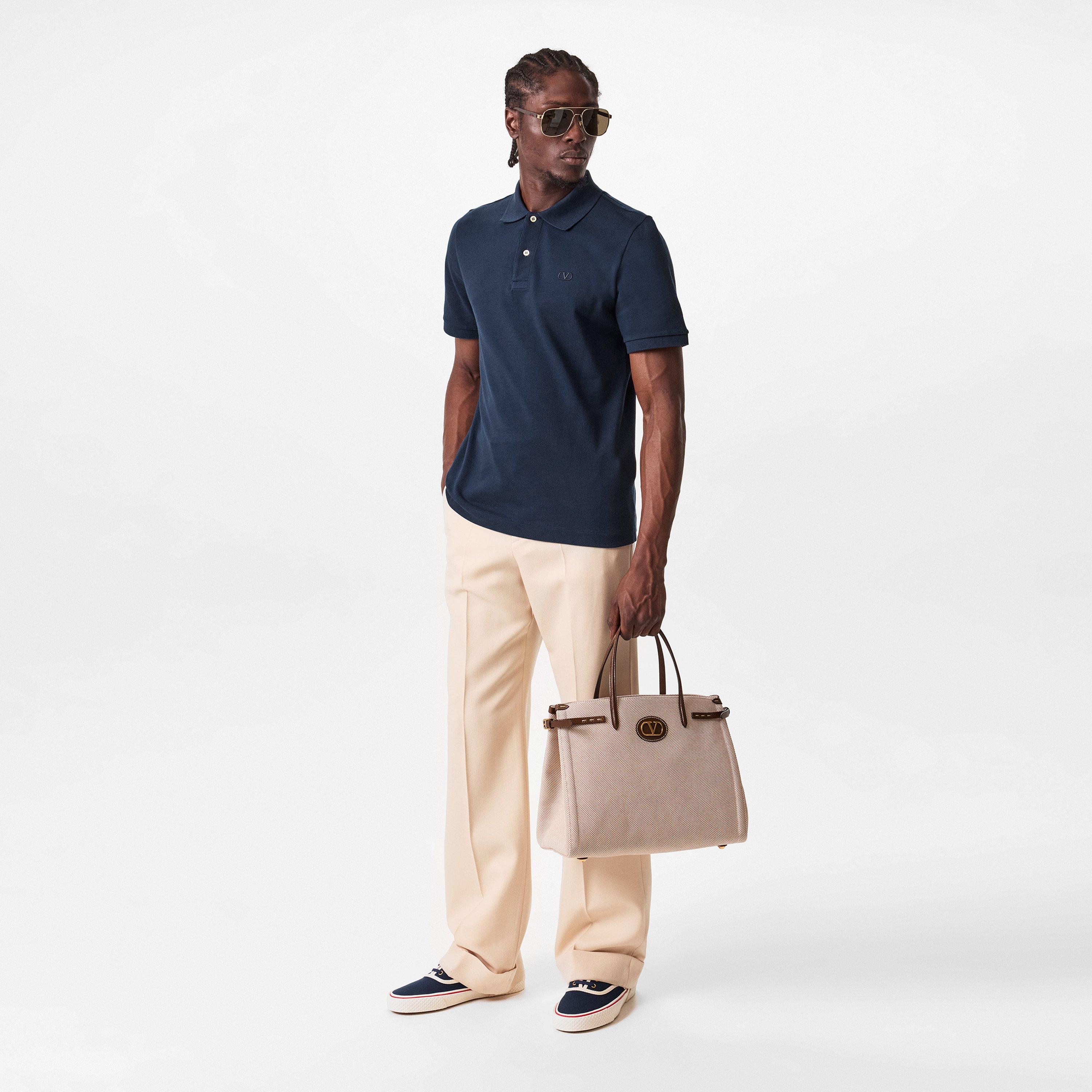 Men's Vlogo Signature Short-Sleeve Polo Shirt