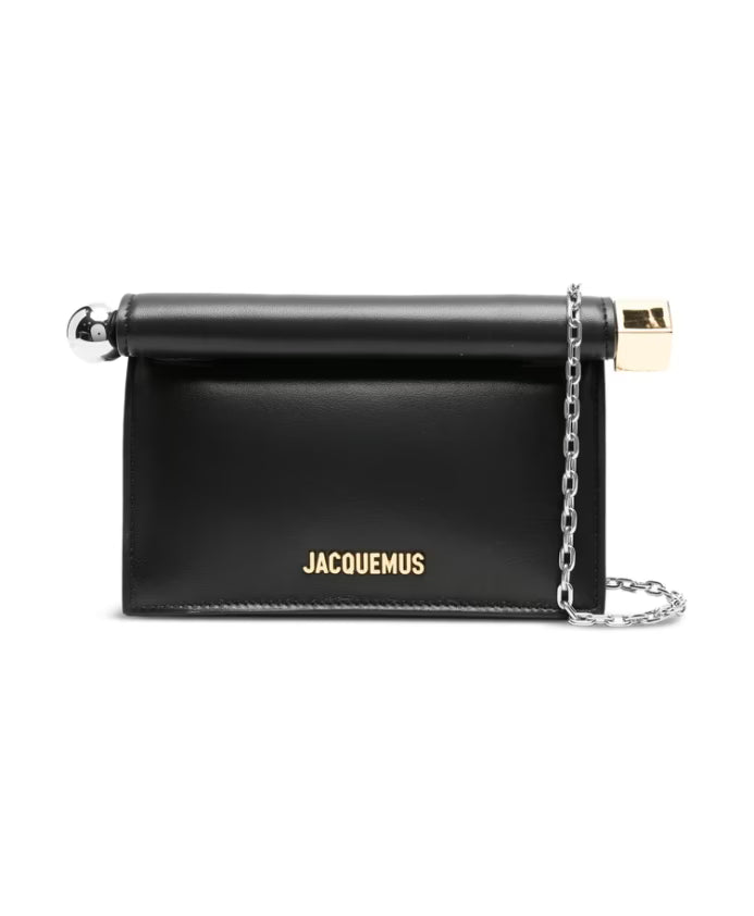 Black Chain-Link Shoulder Bag