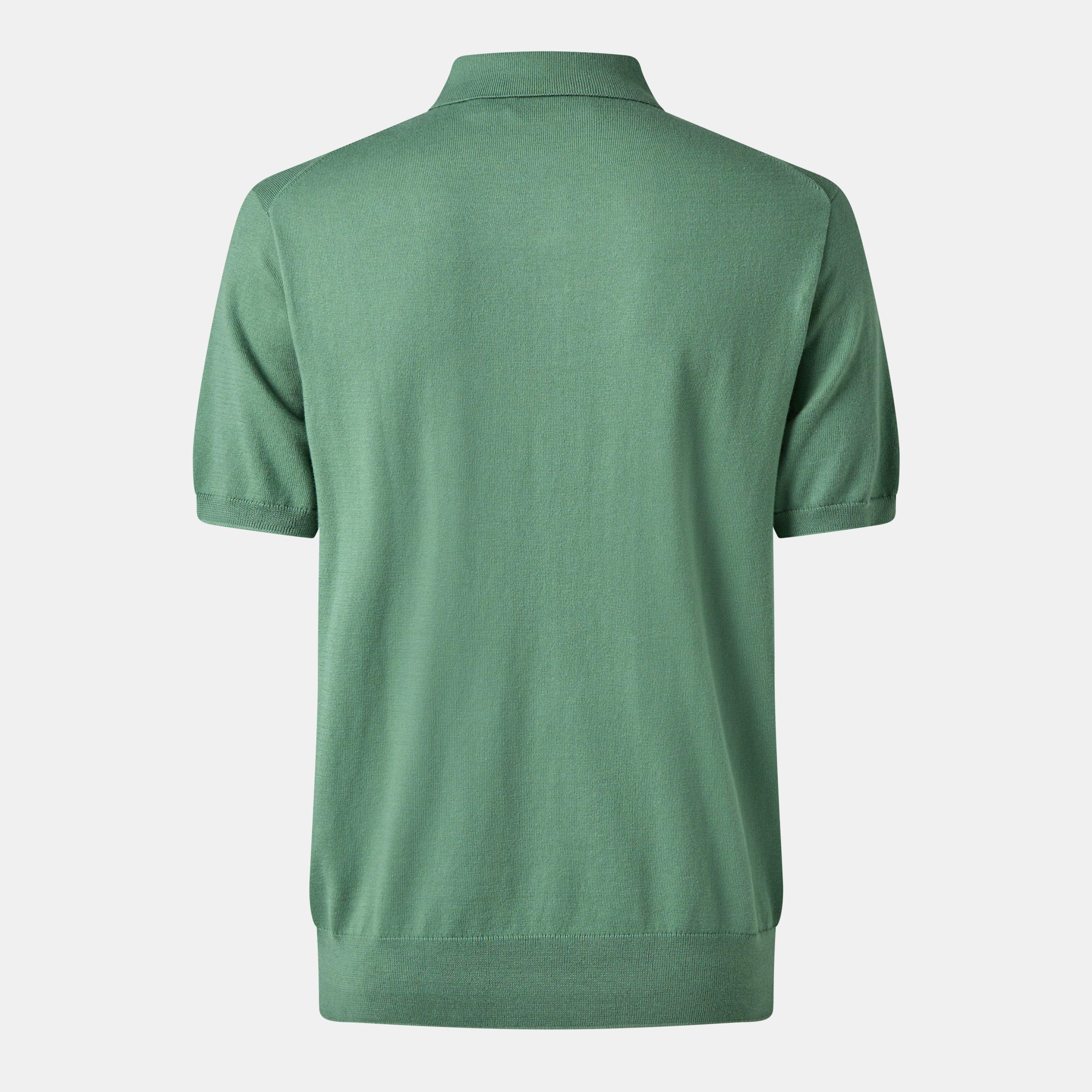 Men's Knitted Short-Sleeve Polo Shirt