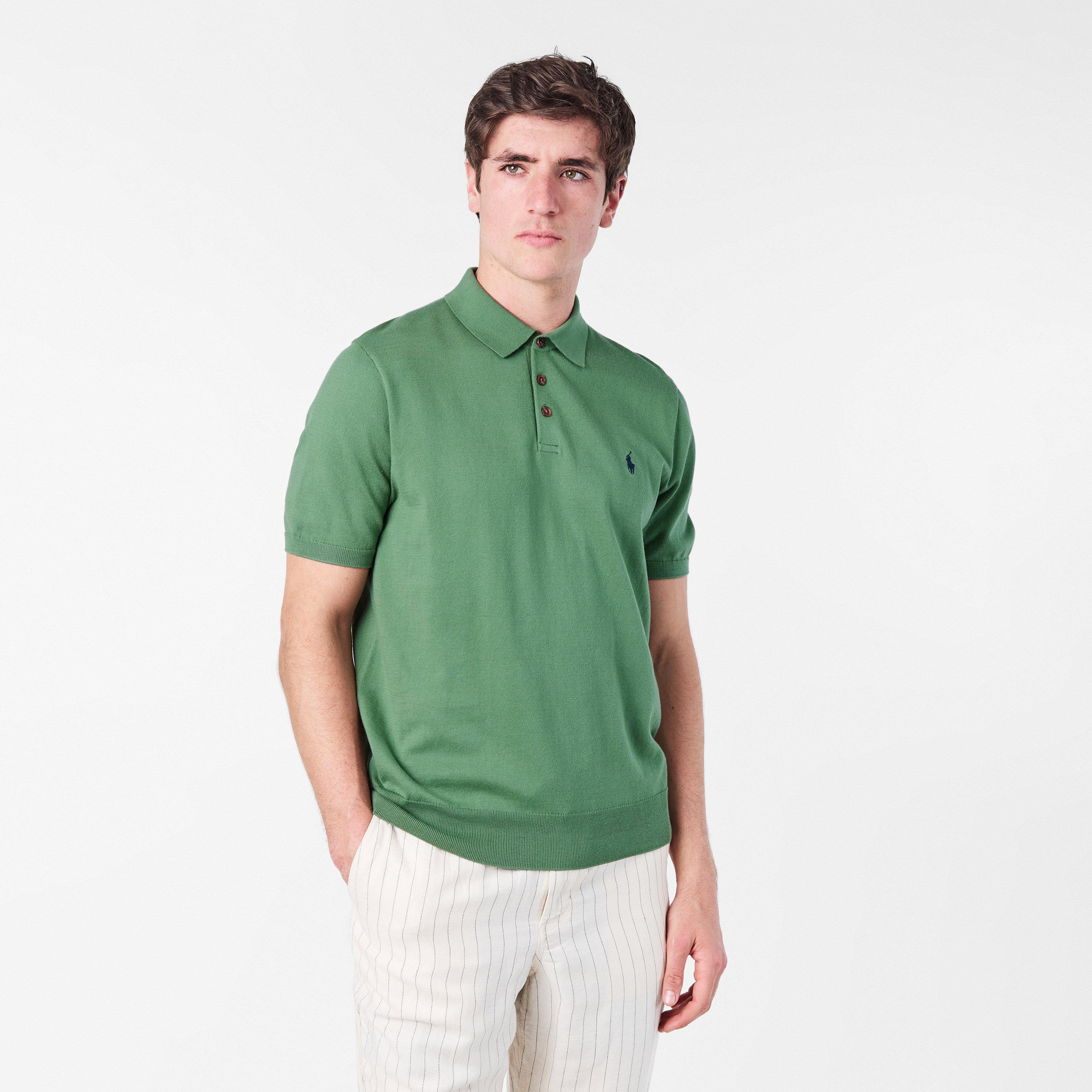 Men's Knitted Short-Sleeve Polo Shirt