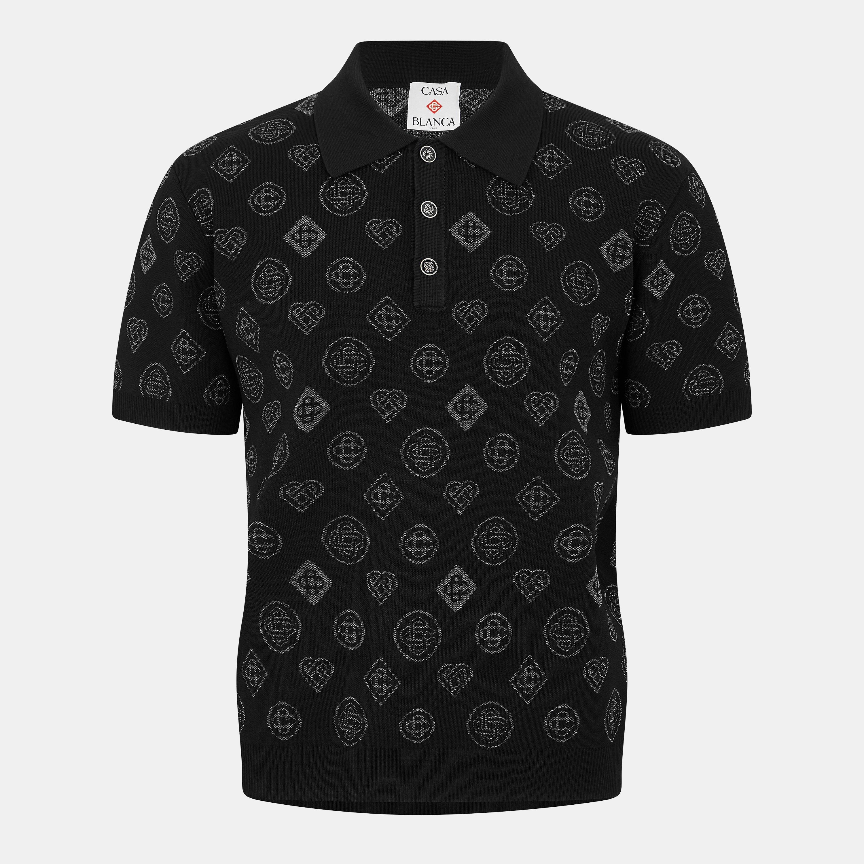 City Jacquard Short Sleeve Polo Shirt