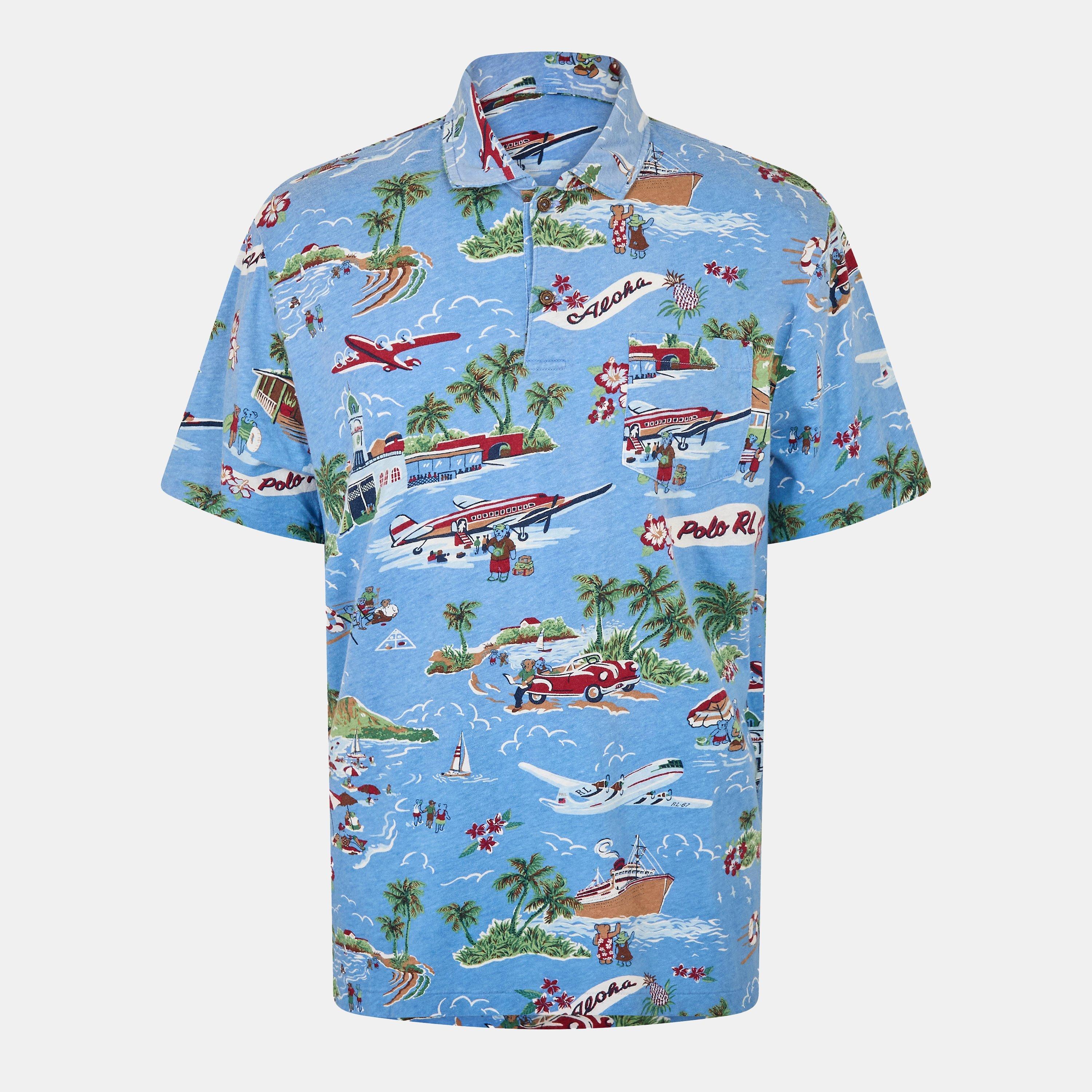 Standard Fit Bear Linen-Cotton Polo