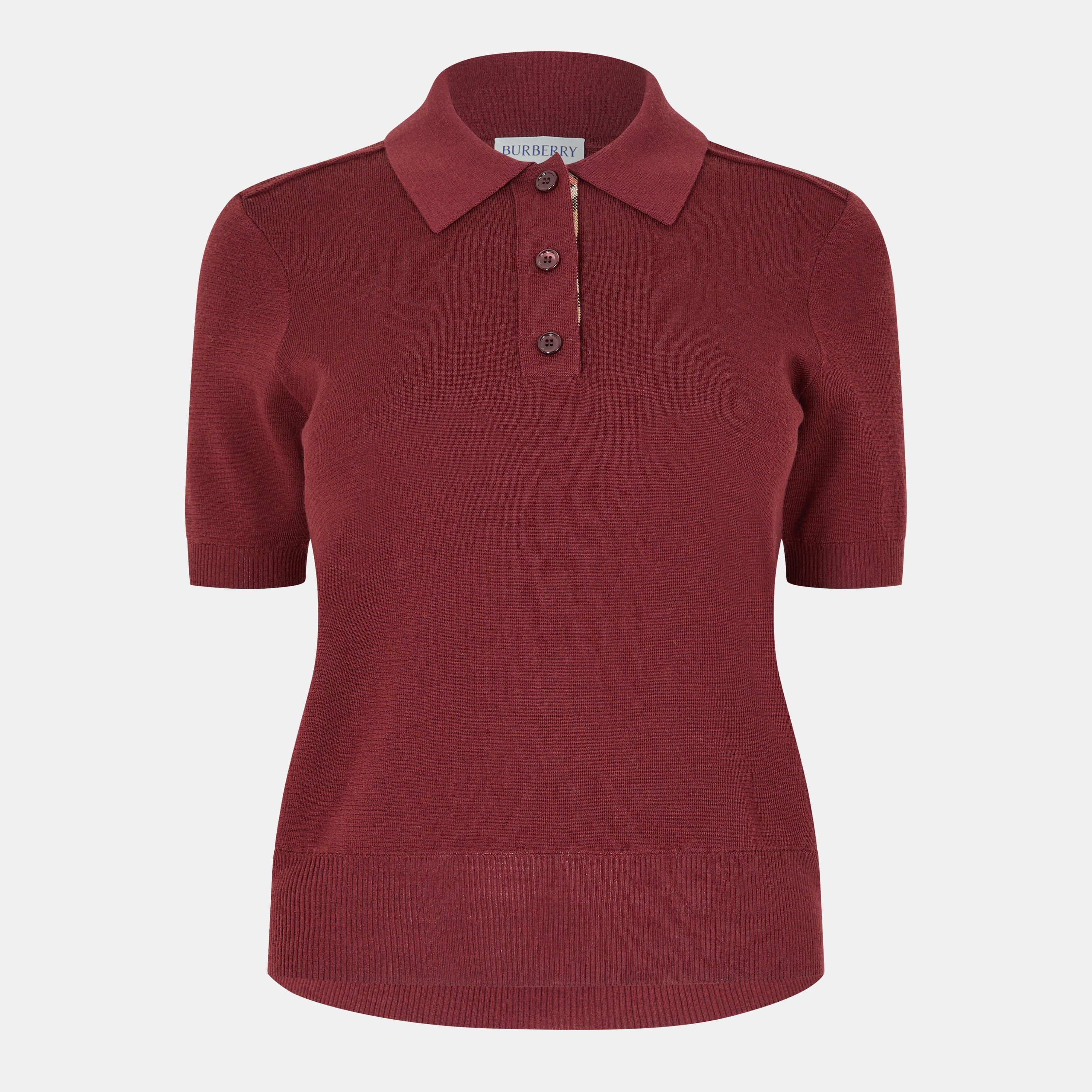 Women's Burb Check Short-Sleeve Polo Shirt