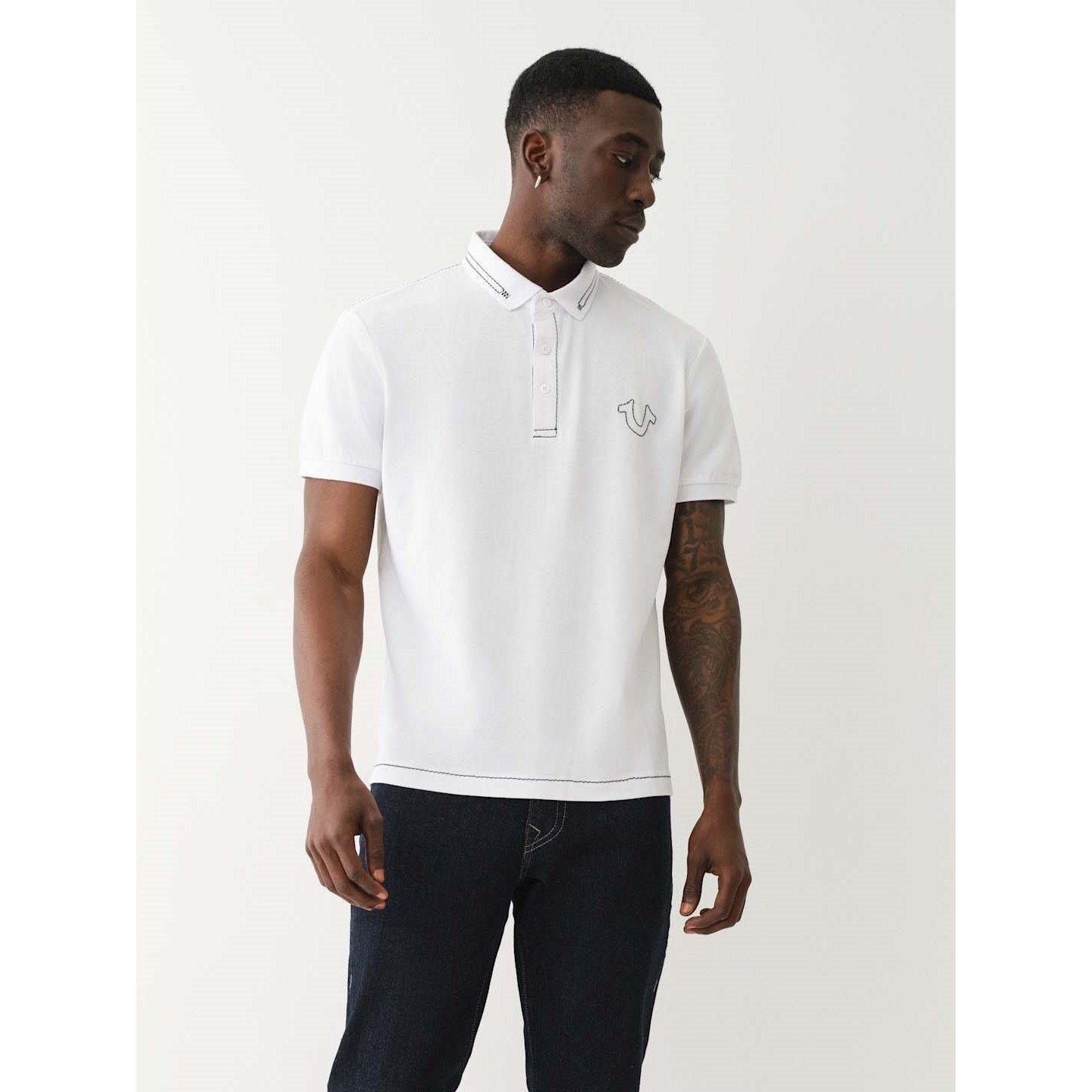 Relaxed Embroidered Short-Sleeve Polo Shirt