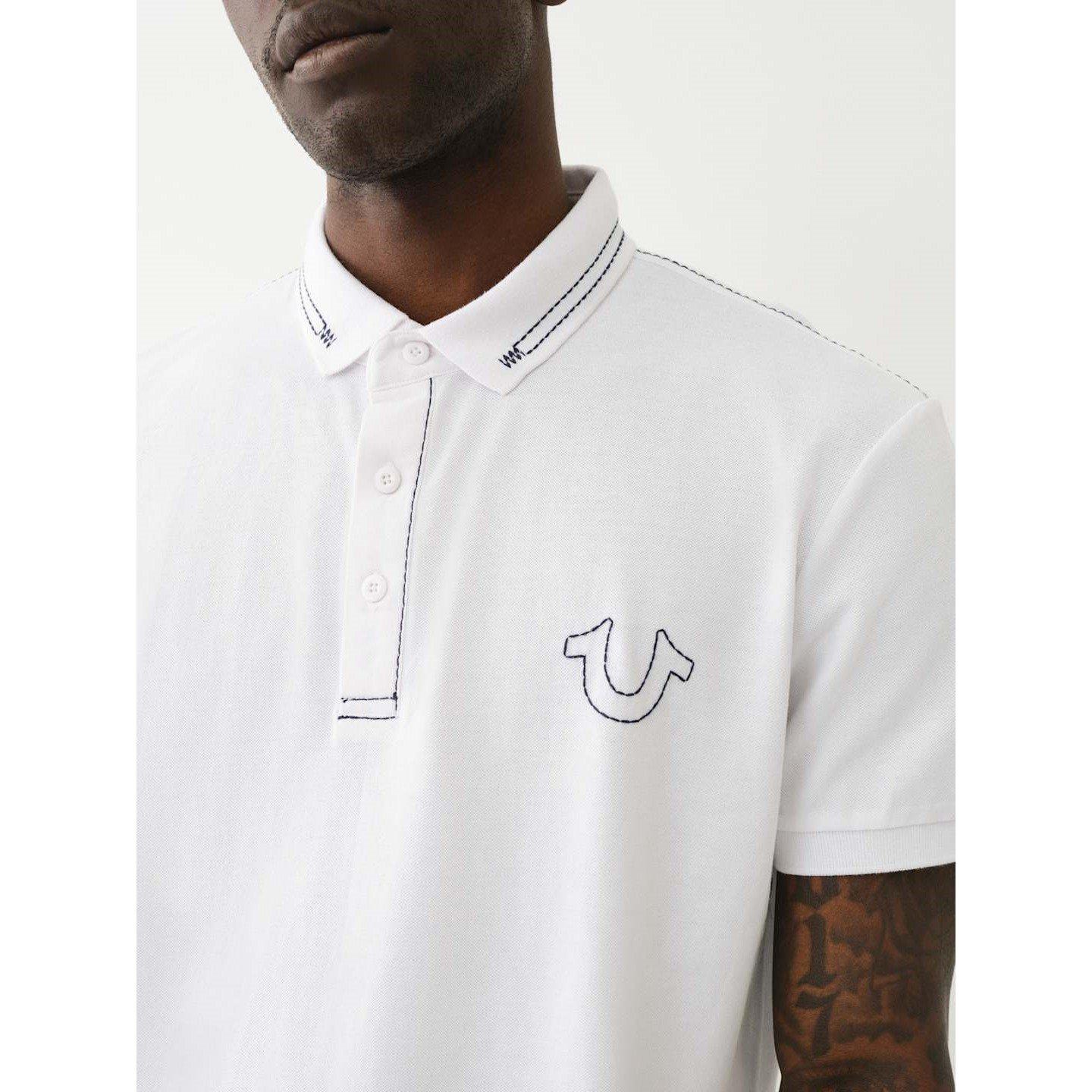Relaxed Embroidered Short-Sleeve Polo Shirt