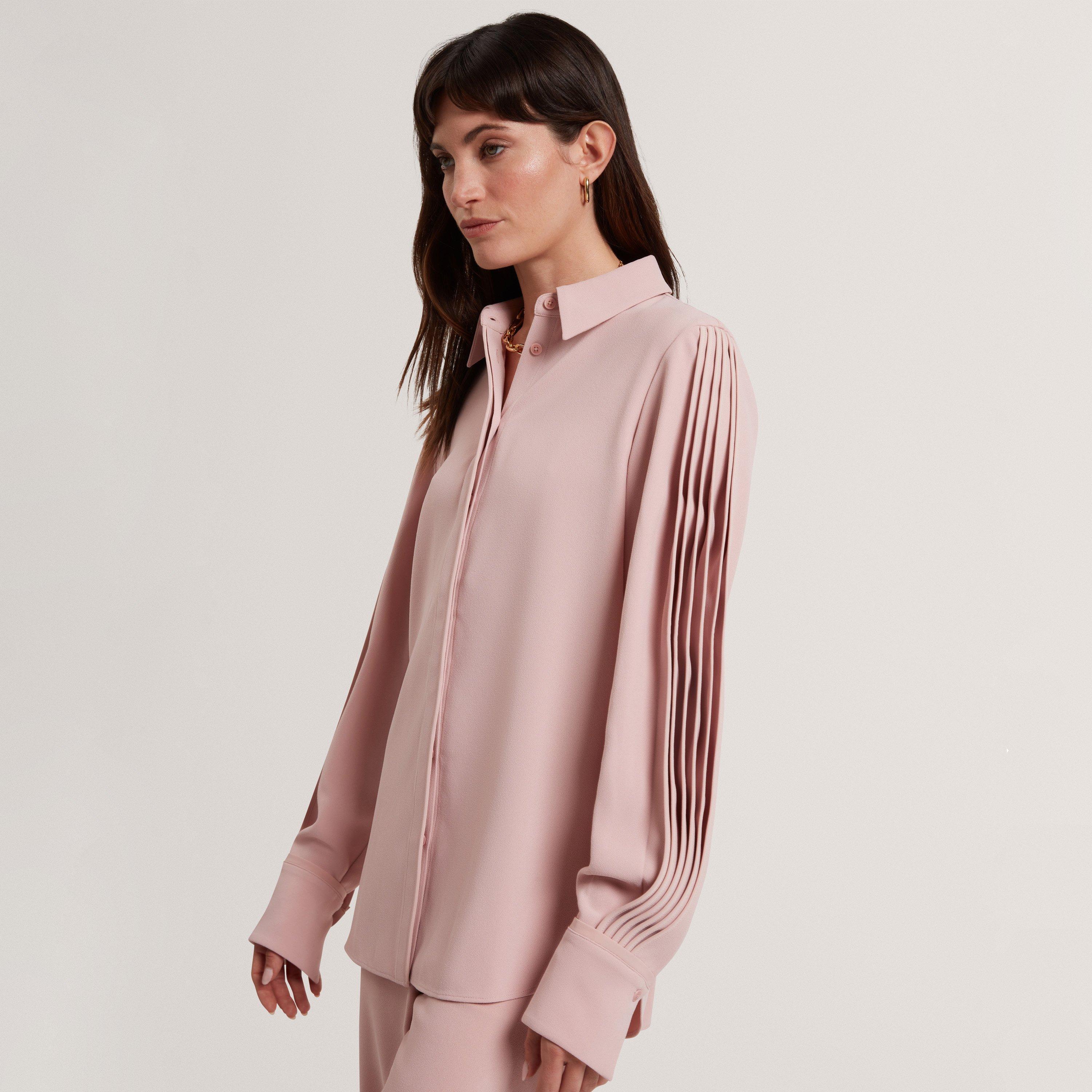 Ted Baker Piping Detail Relaxed Long Sleeve Shirt
