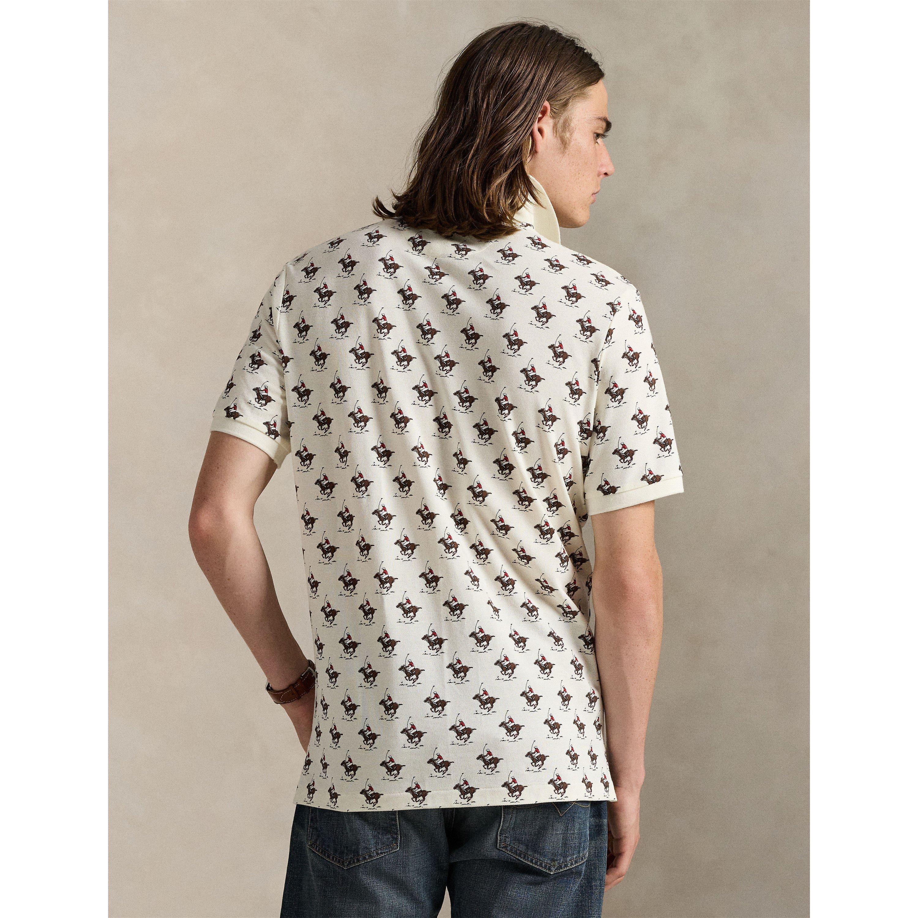 Embroidered Horse Logo Short Sleeve Shirt