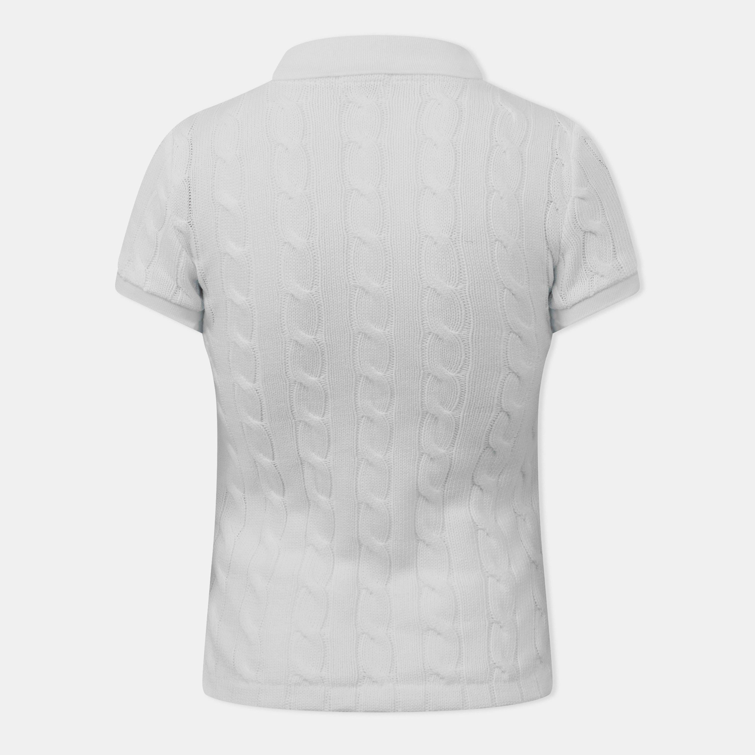 Short Sleeved Cable Knit Jumper