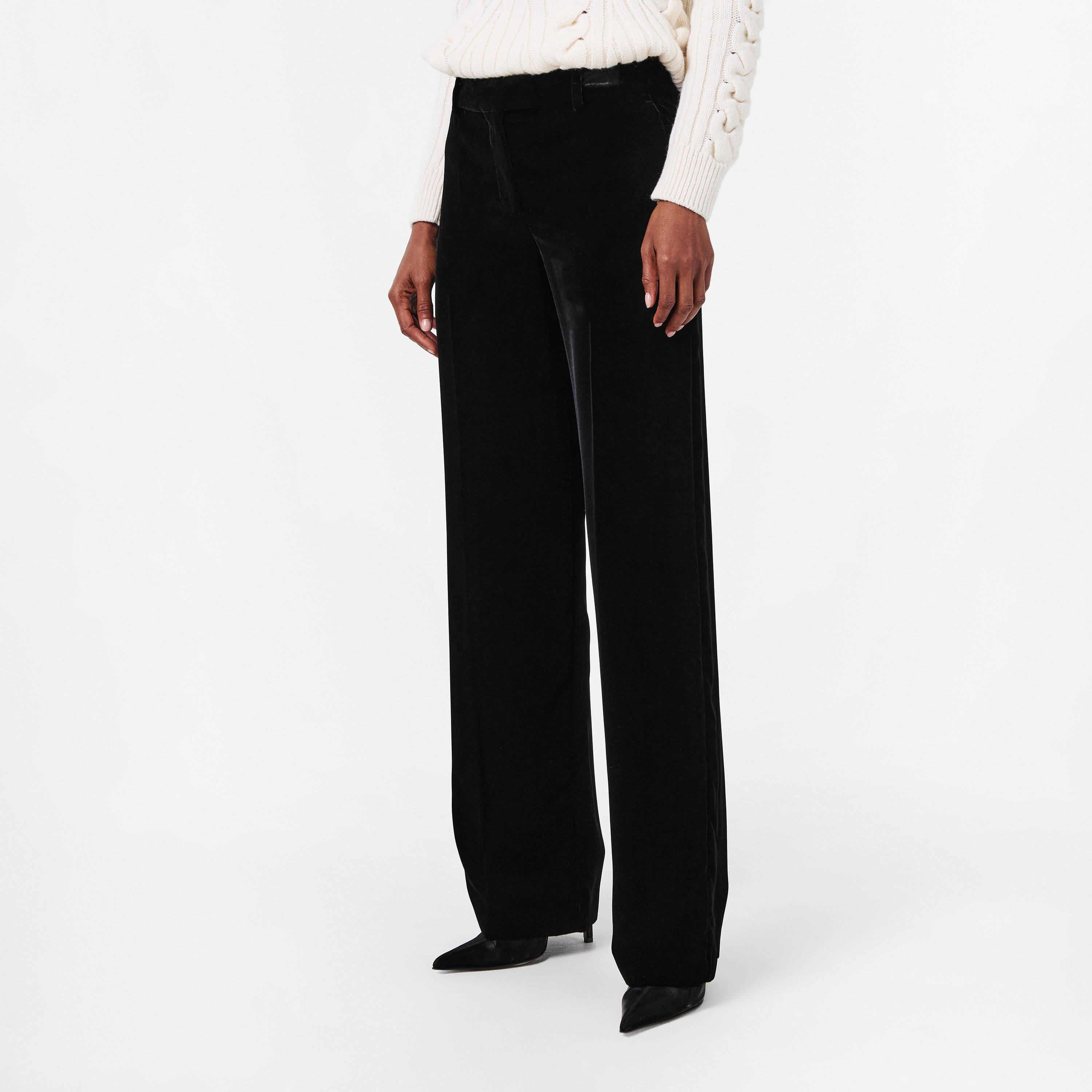 Alex Velvet Straight Leg Trouser