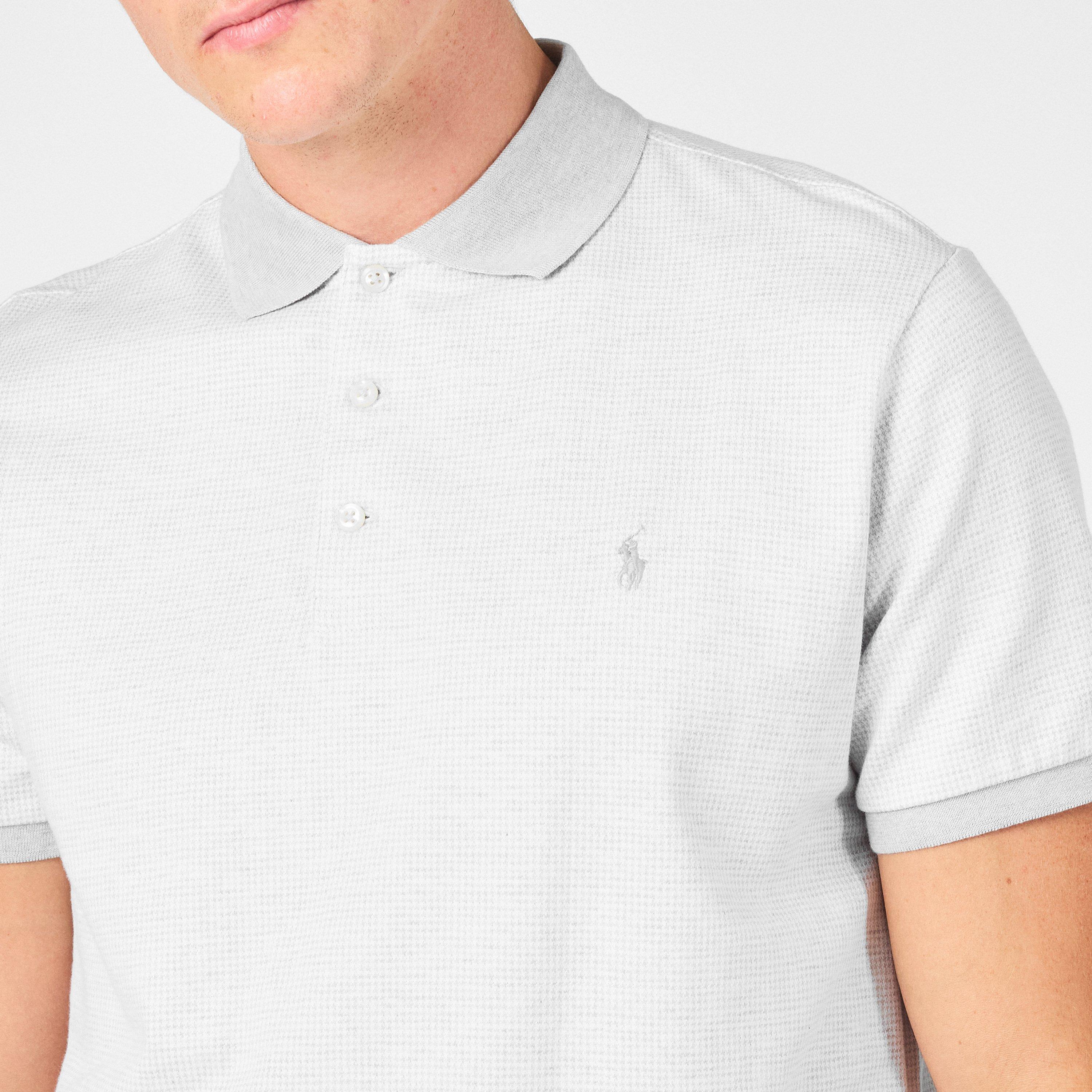 Men's Rib Collar Short-Sleeve Polo Shirt