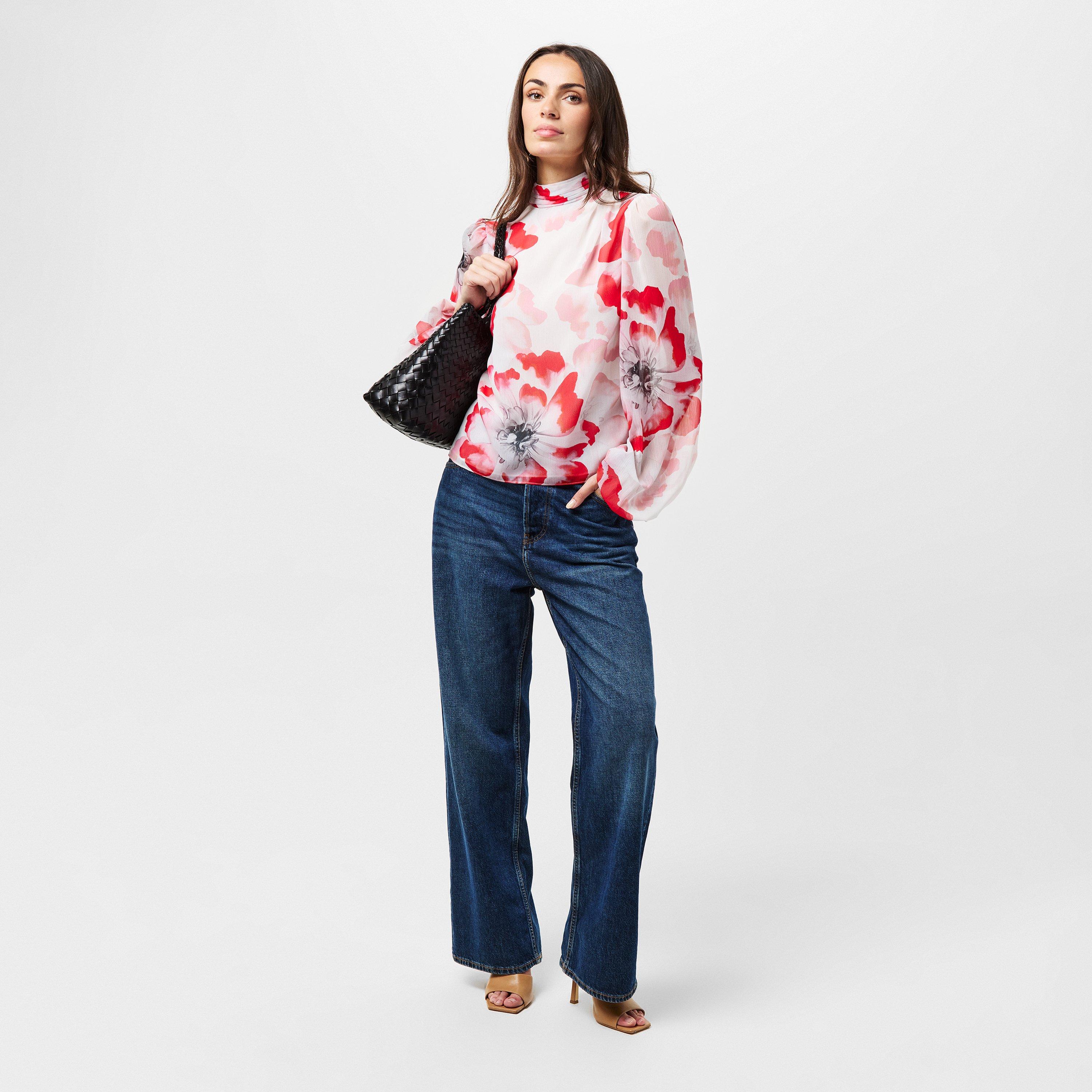 Ladon Tie Neck Blouse