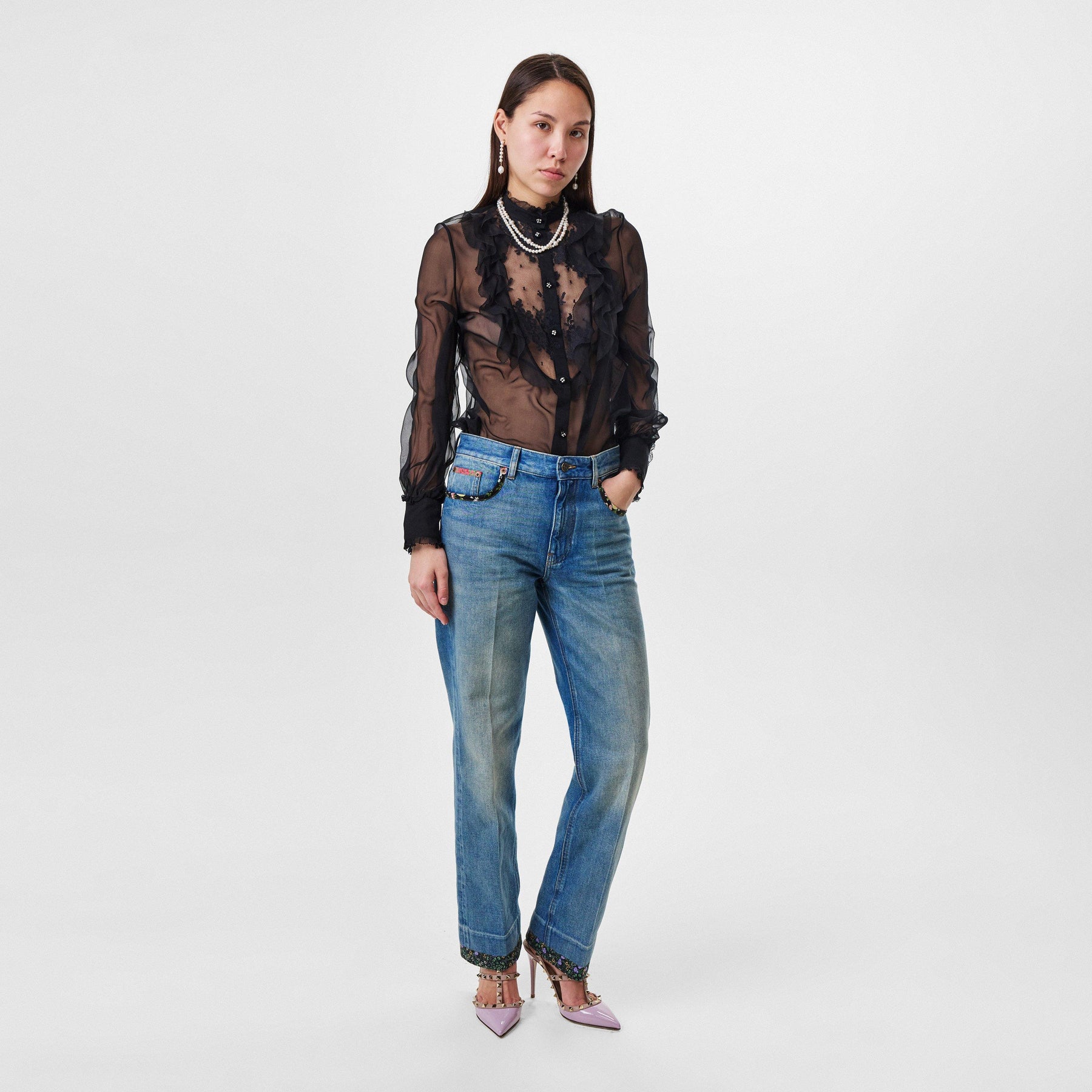 Sheer Chiffon Blouse