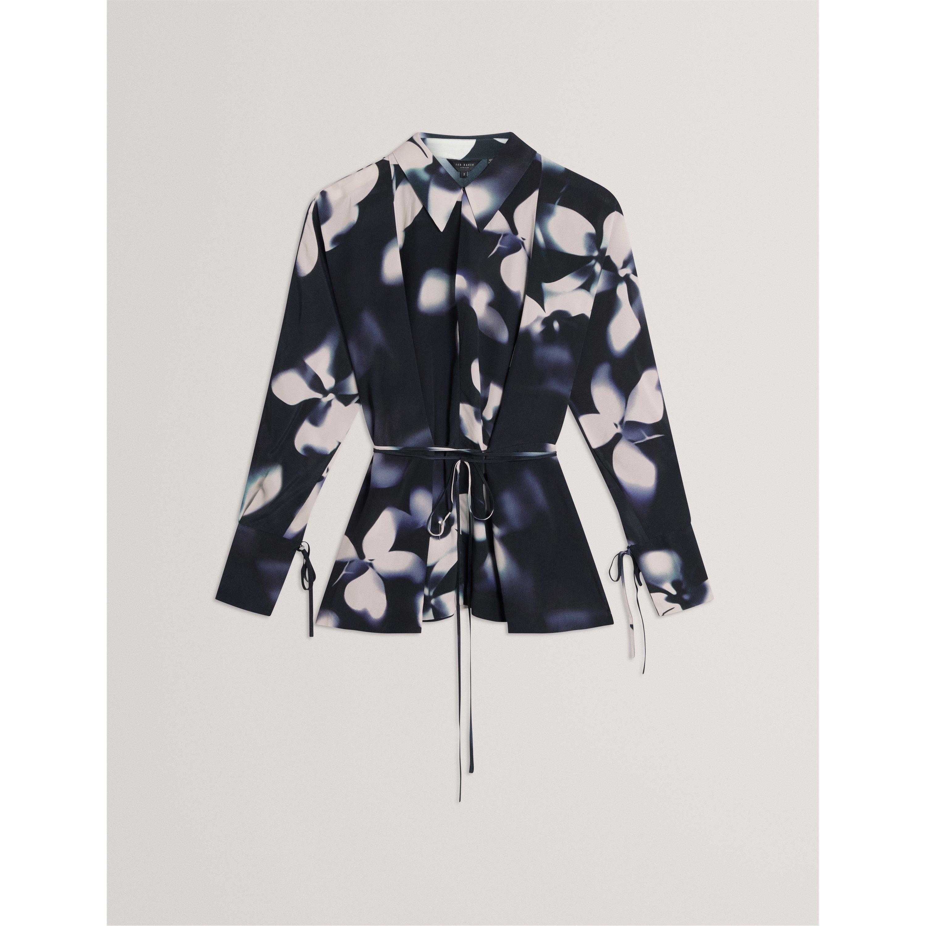Print Long Sleeve Blouse