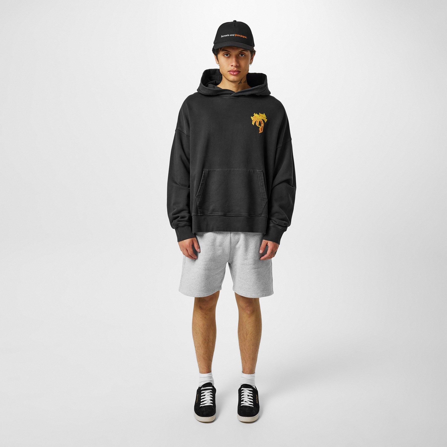 Burning Palm Tree Logo Hoodie