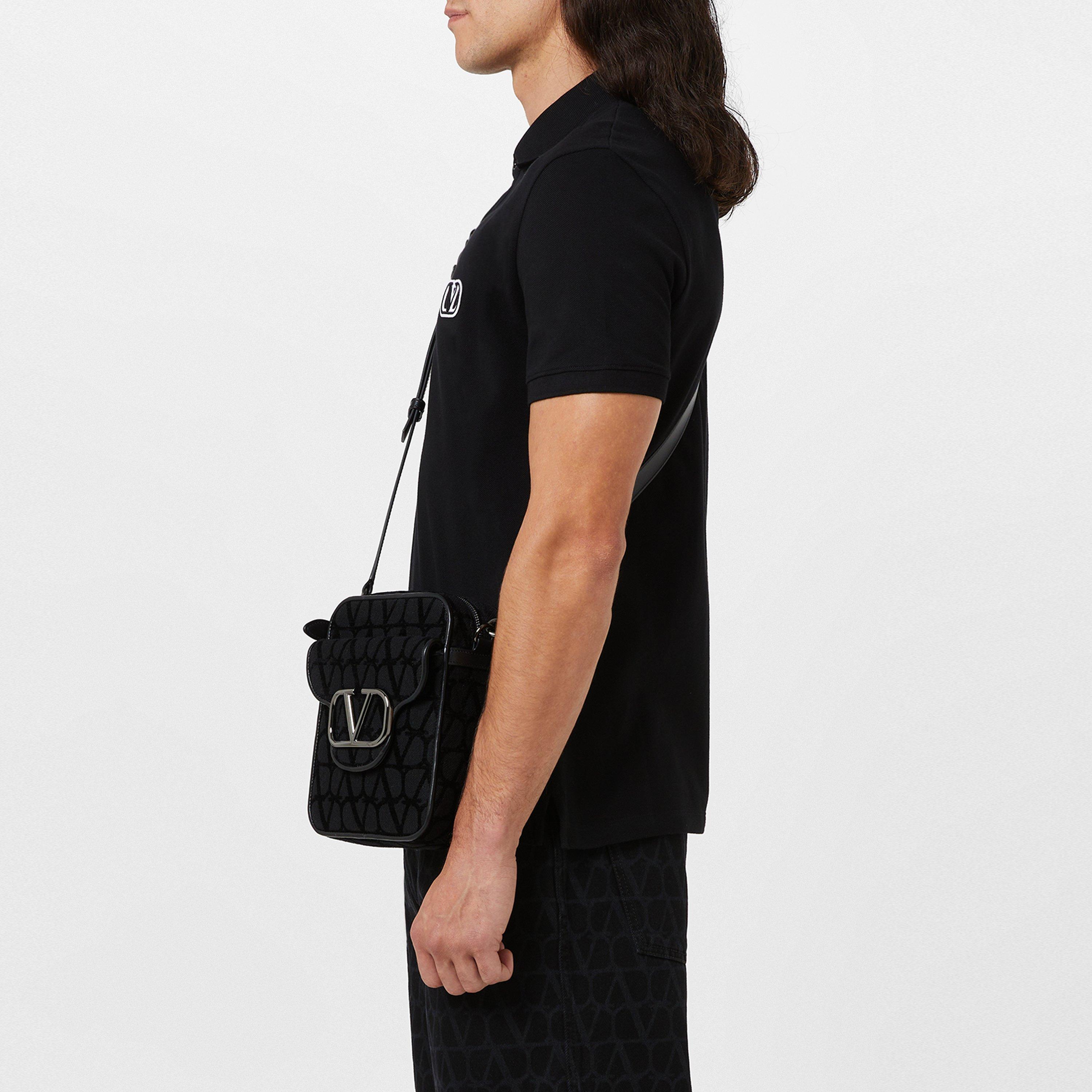 Embroidered V Emblem Polo Shirt