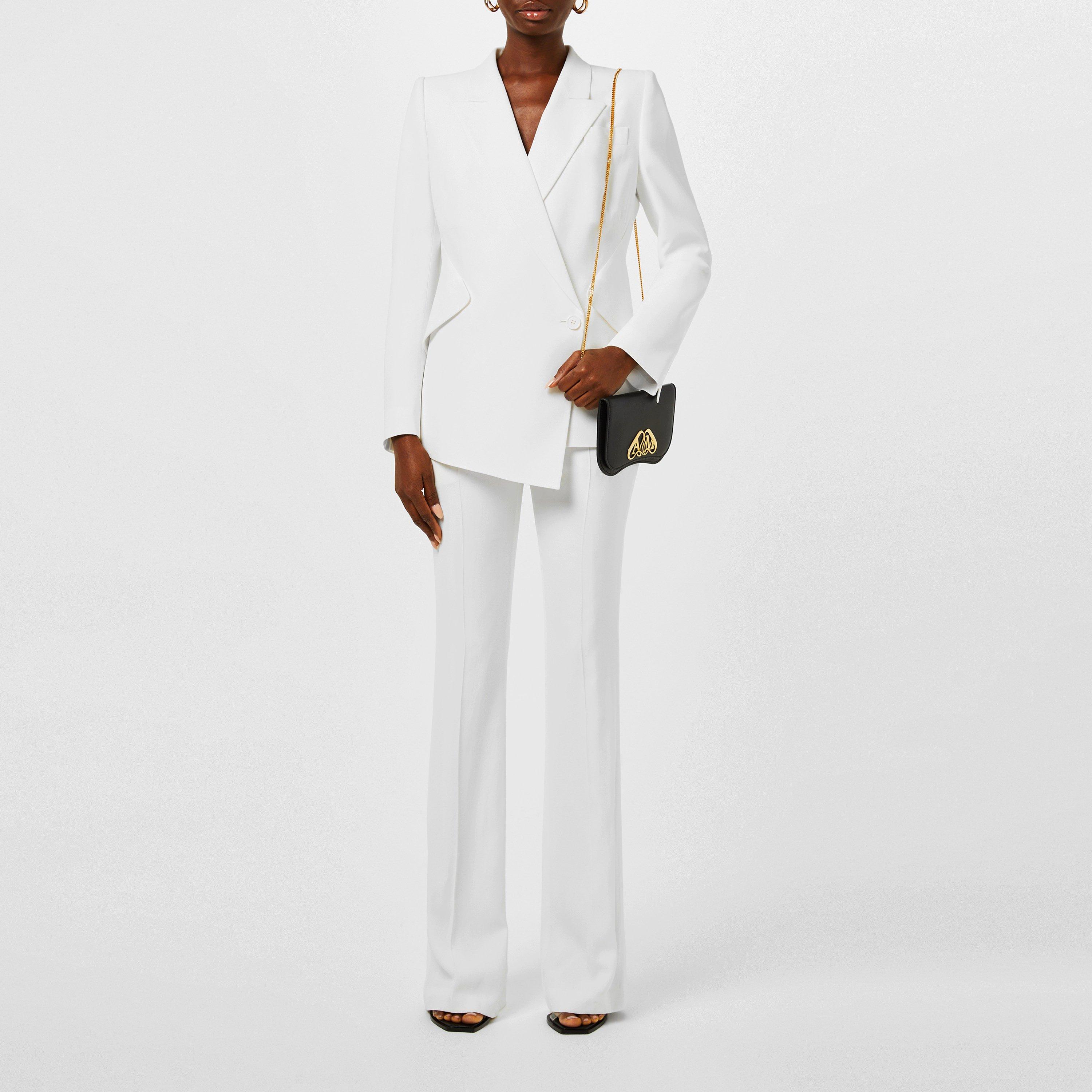 Crepe Bootcut Trousers