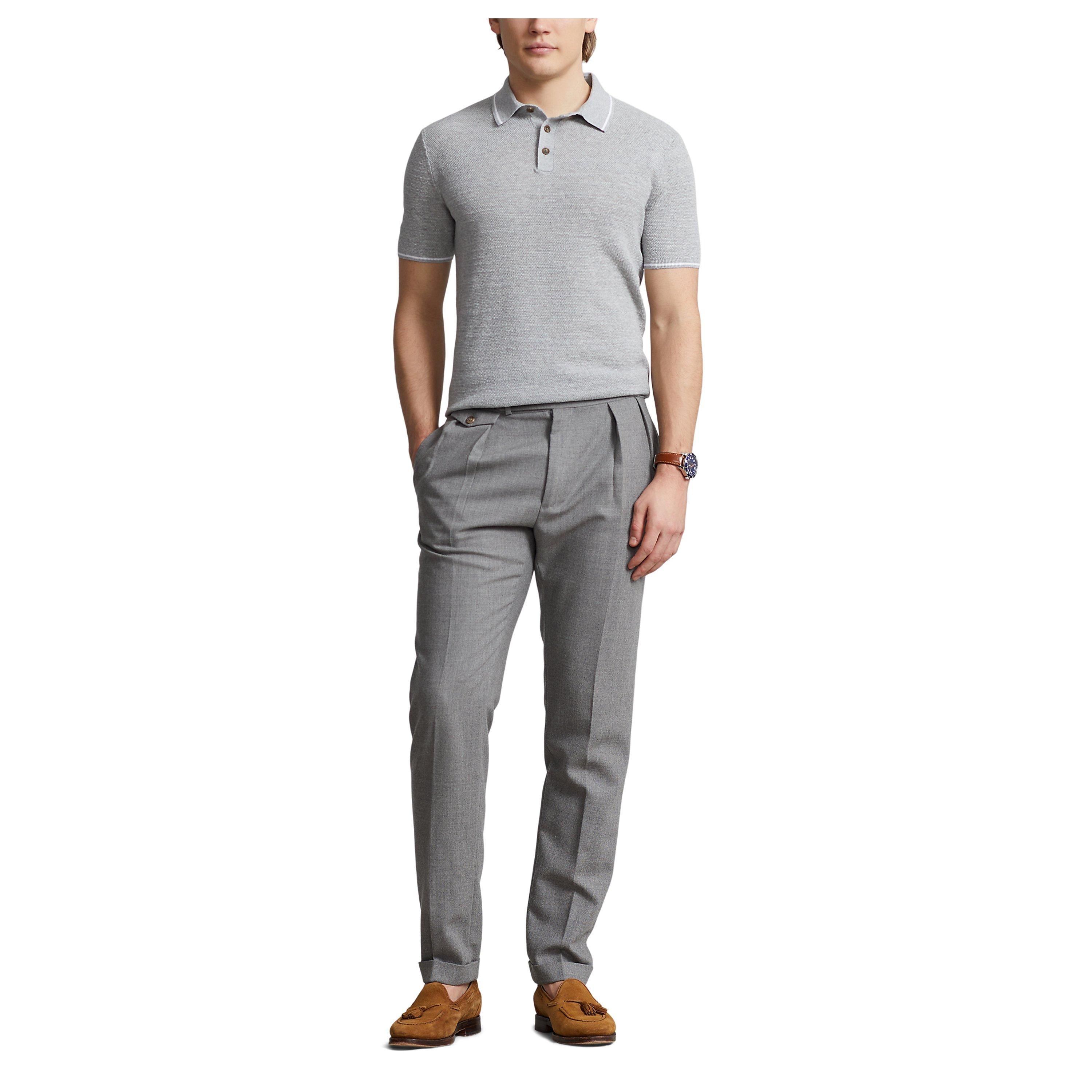 Cotton Linen Polo Shirt