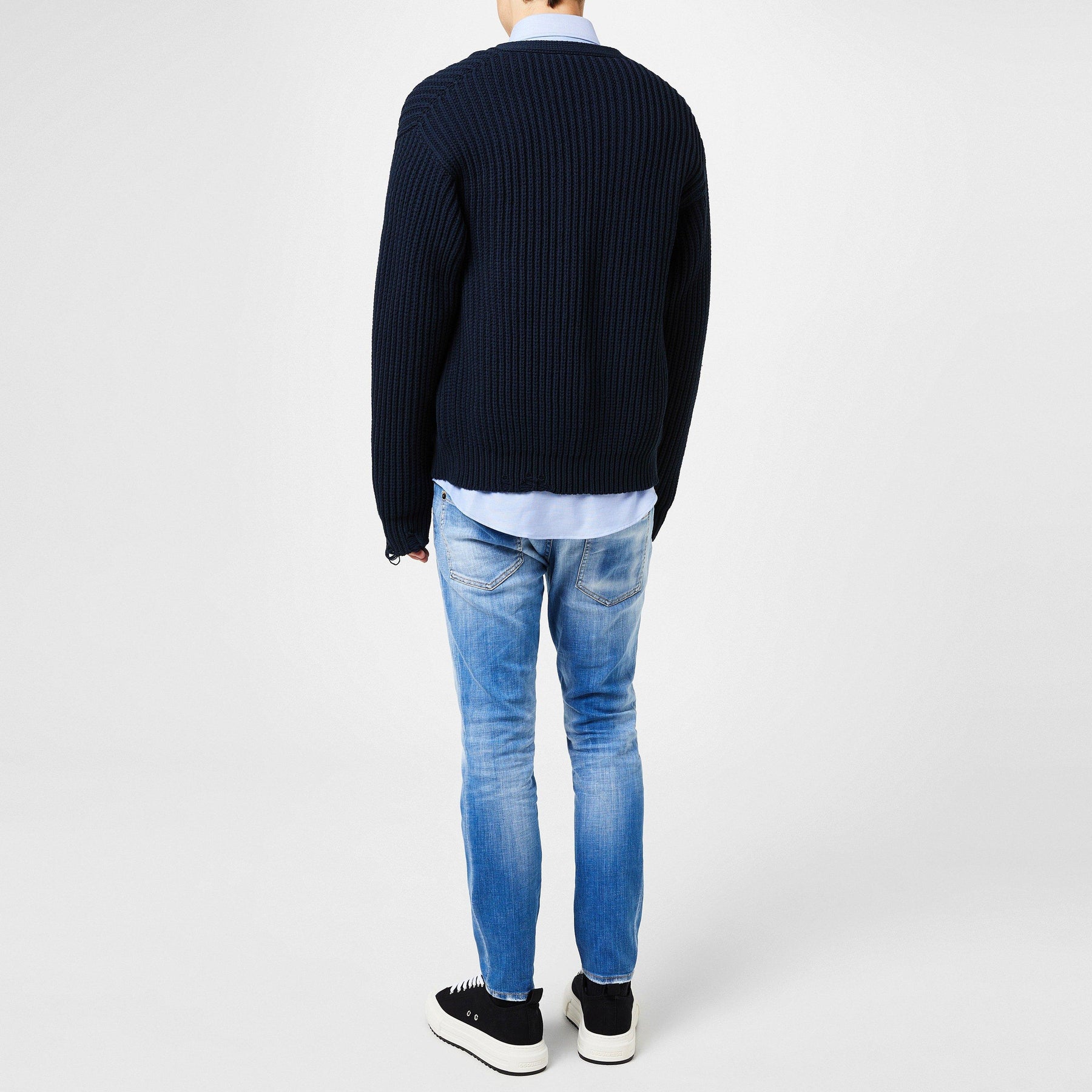 Dsitressed Knit Cardigan