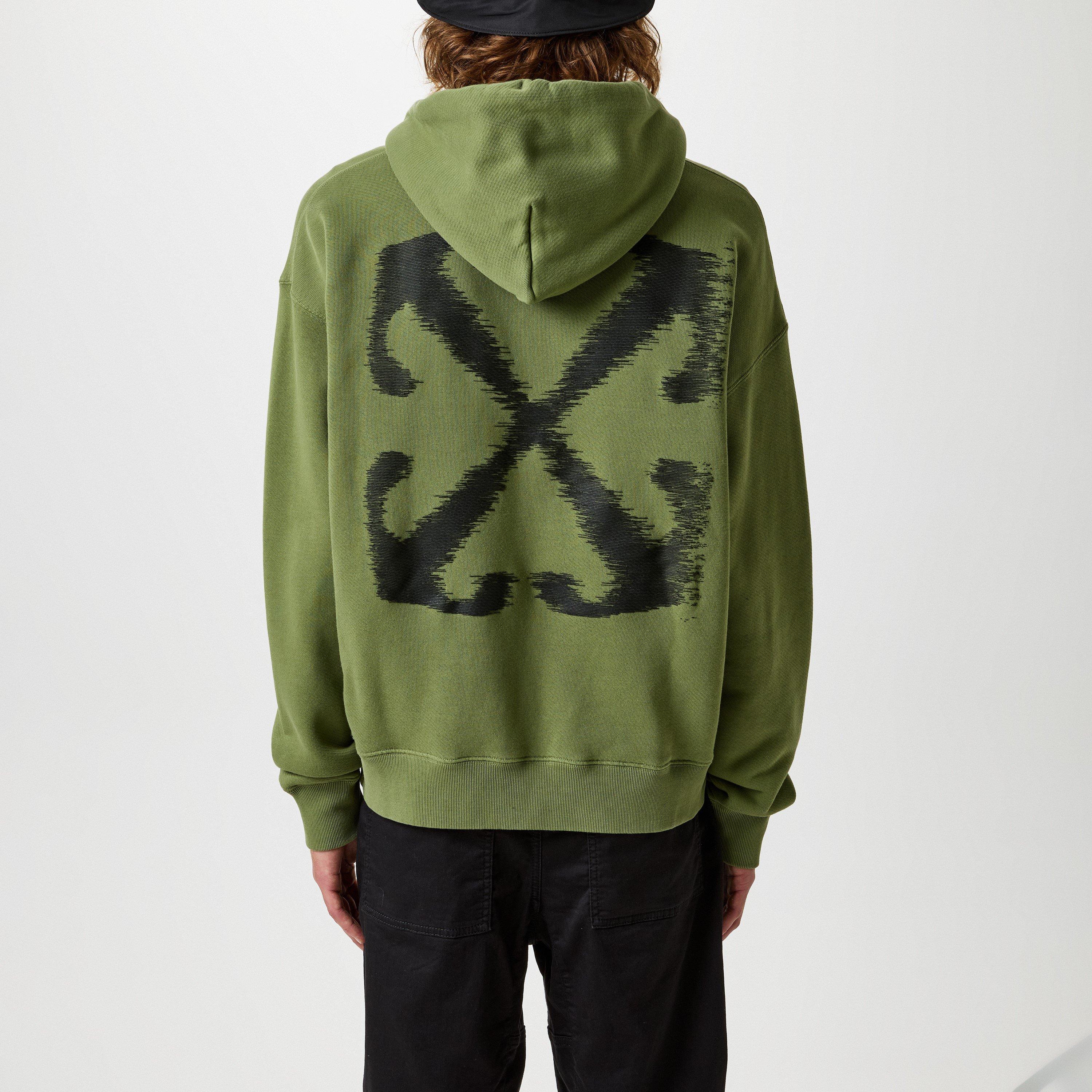 Logo Print Cotton Long Sleeve Hoodie