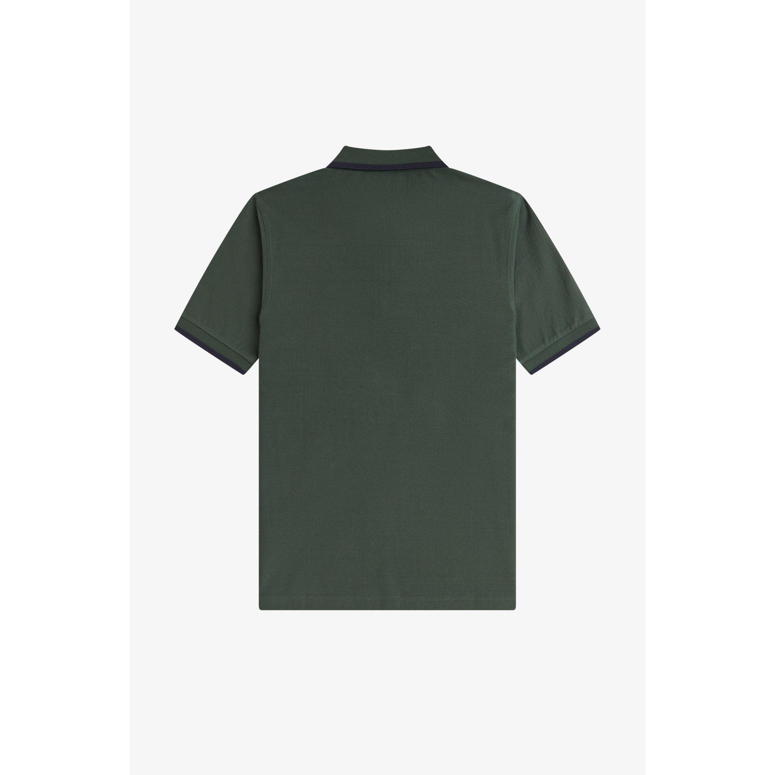 Crepe Zipped Short-Sleeve Polo Shirt