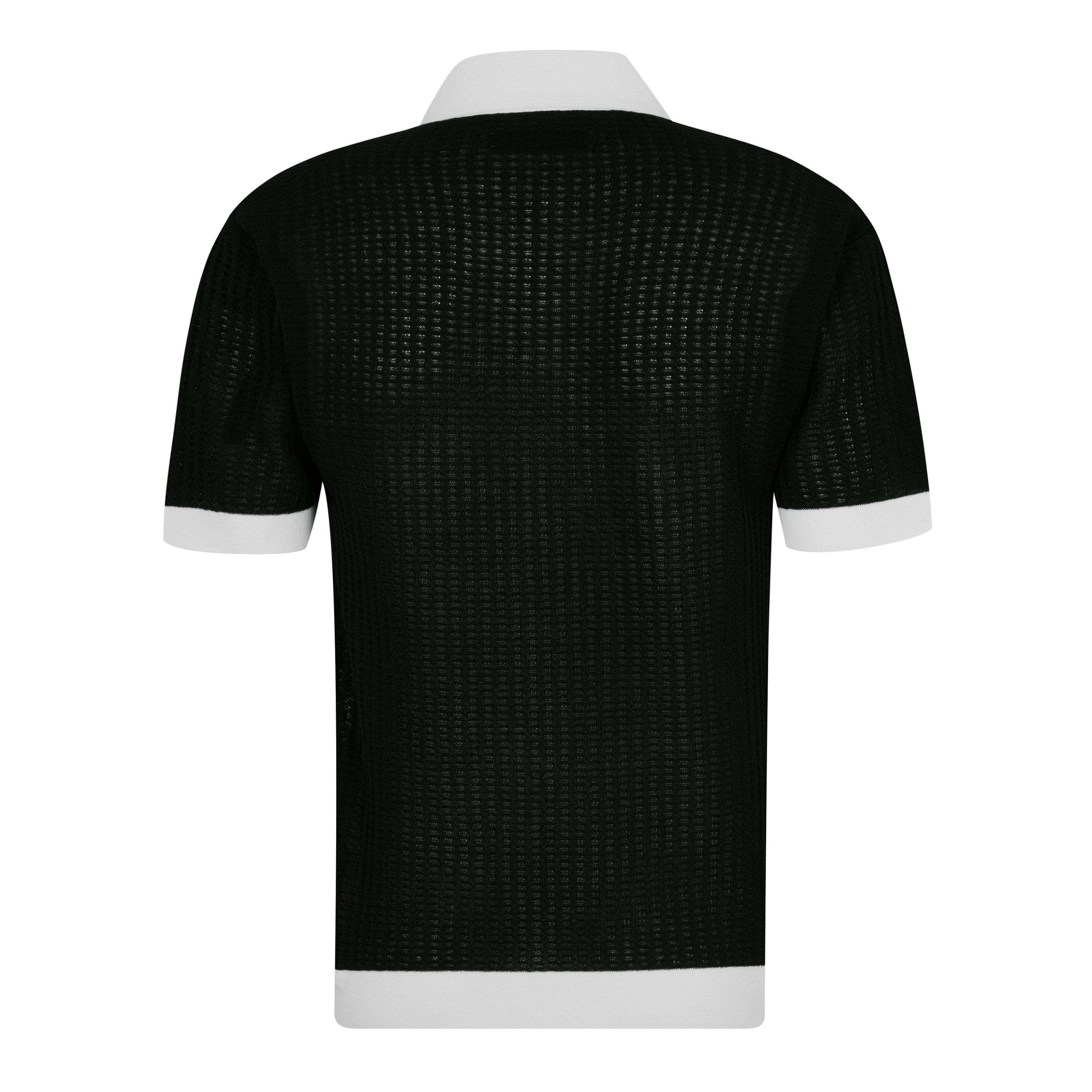 Waffle Stitch Polo Shirt