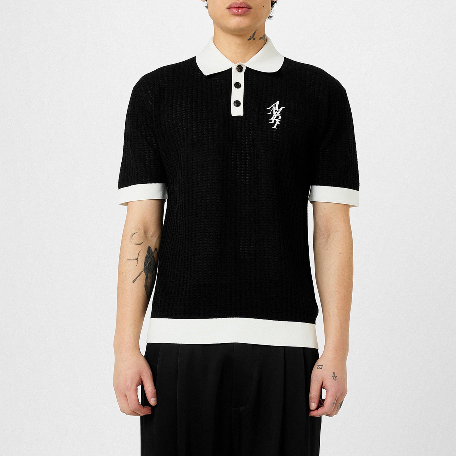 Waffle Stitch Polo Shirt
