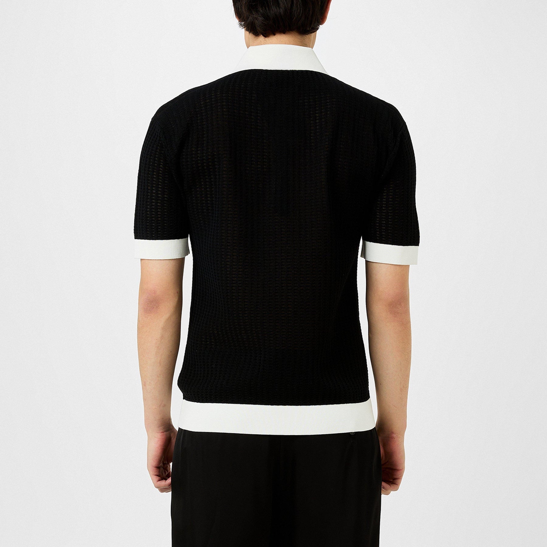 Waffle Stitch Polo Shirt