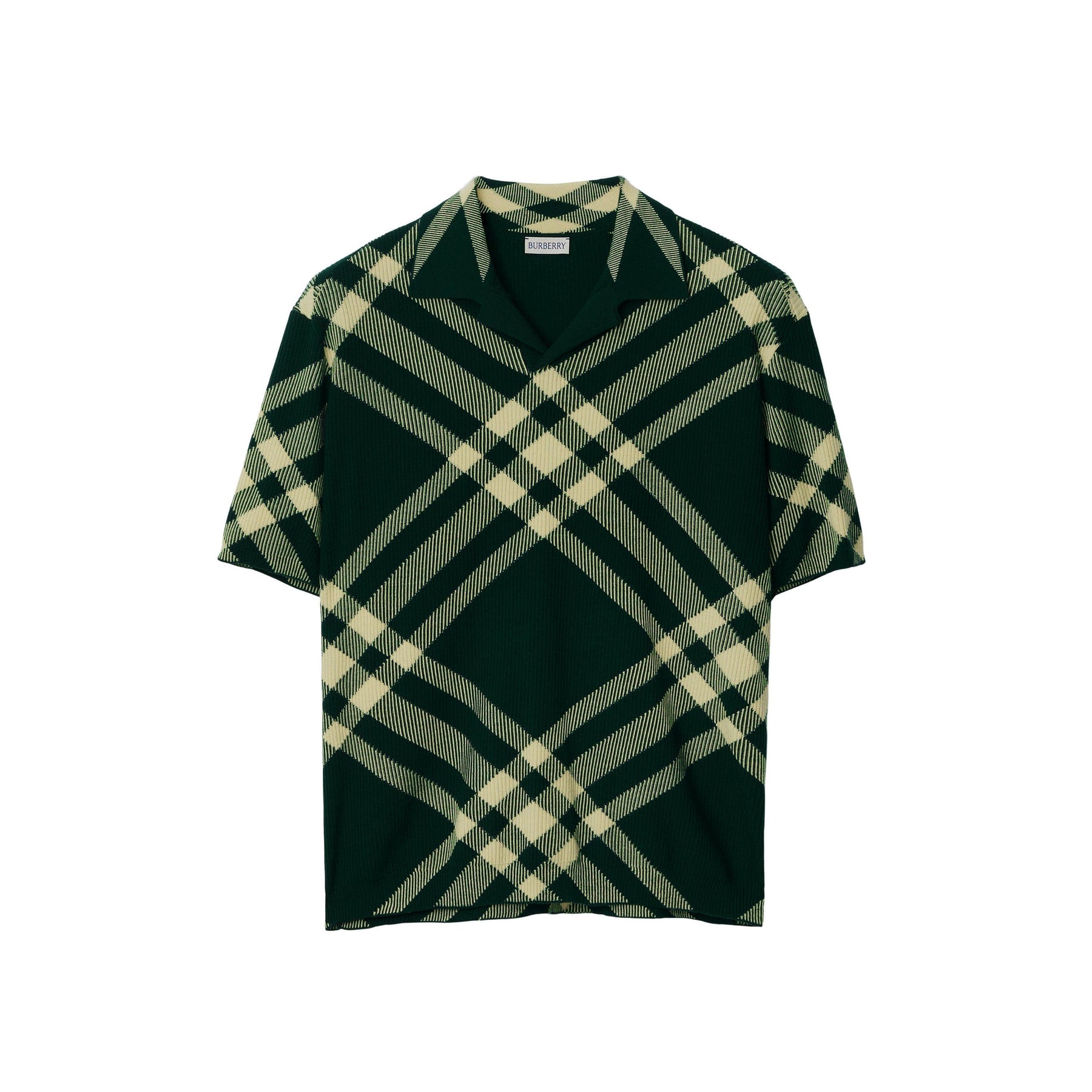 Check Wool Blend Polo Shirt