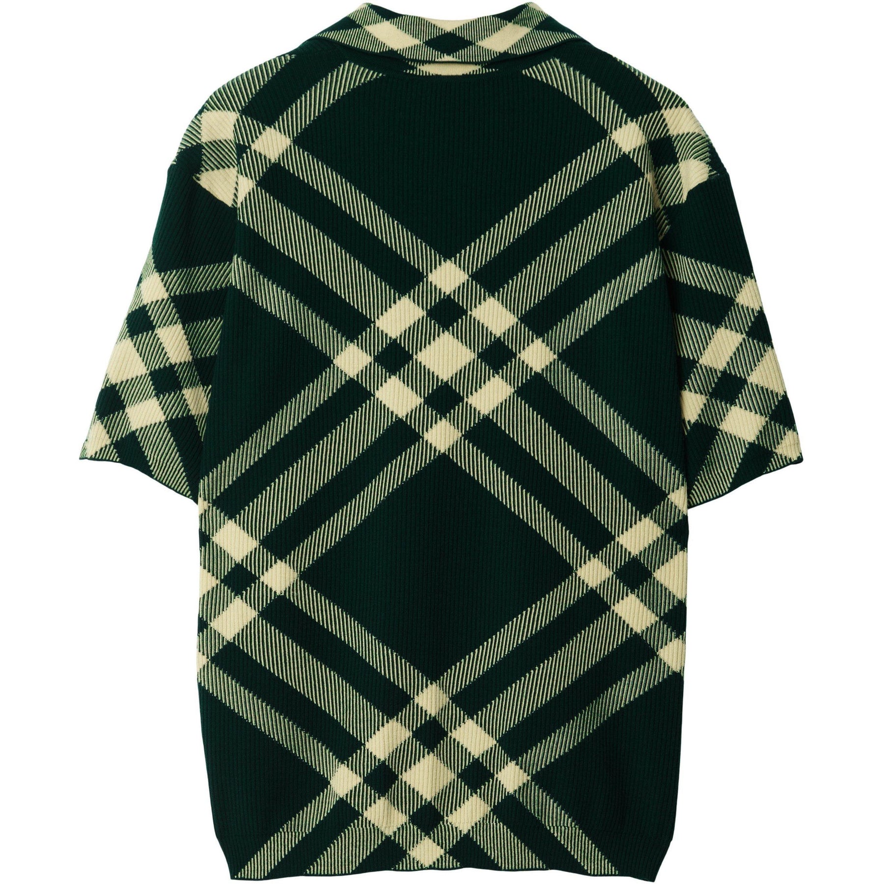 Check Wool Blend Polo Shirt