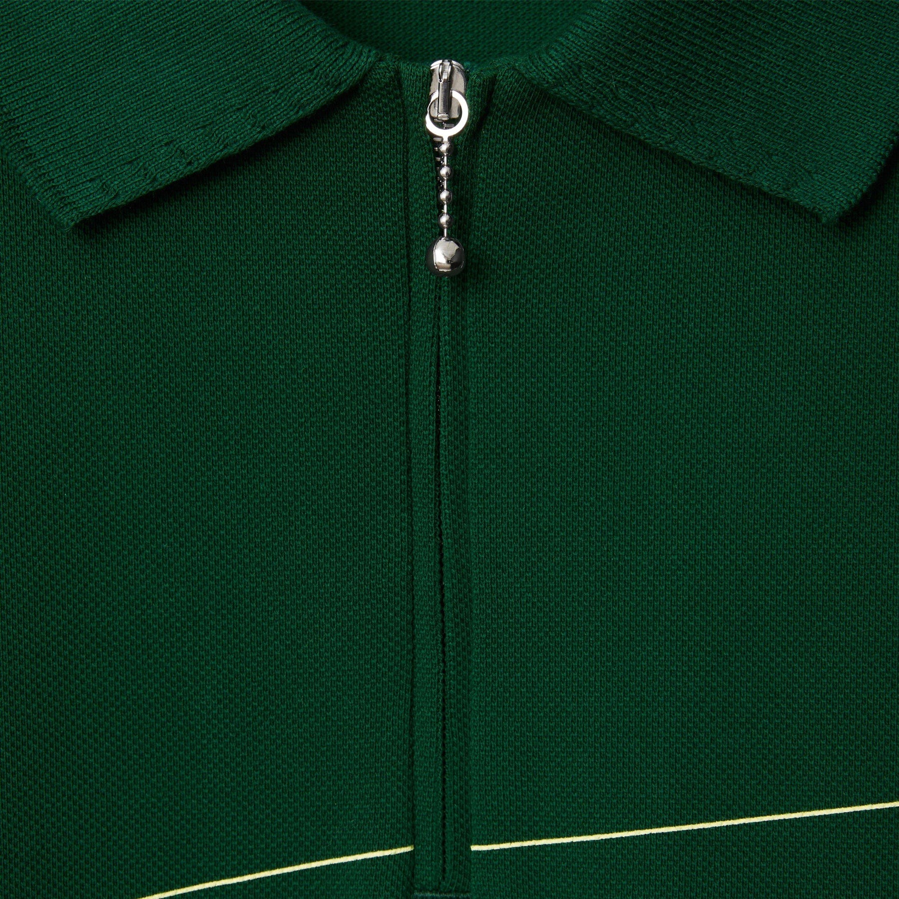 Stripe Zip Polo Shirt