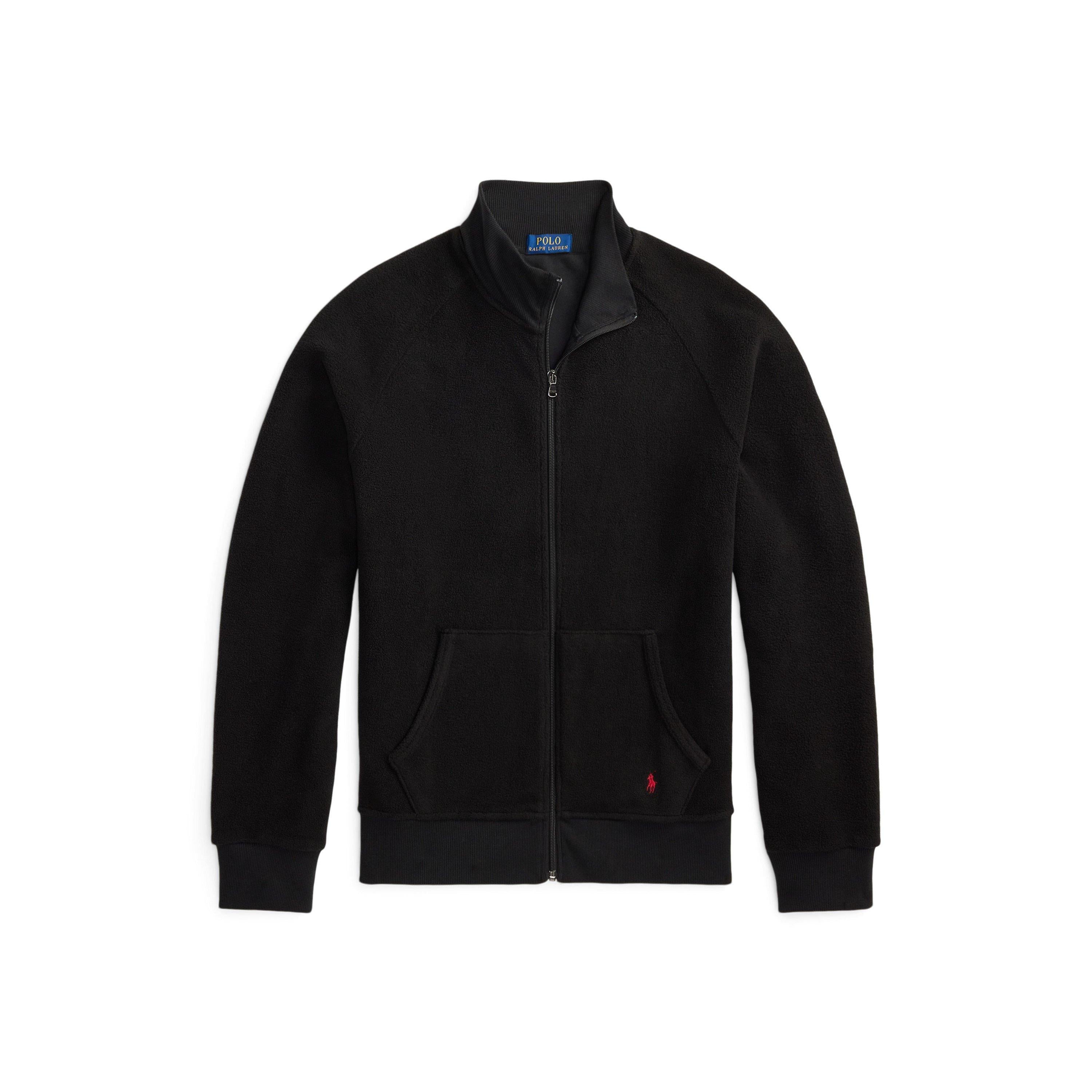 Lounge Full-Zip Mock Neck Top