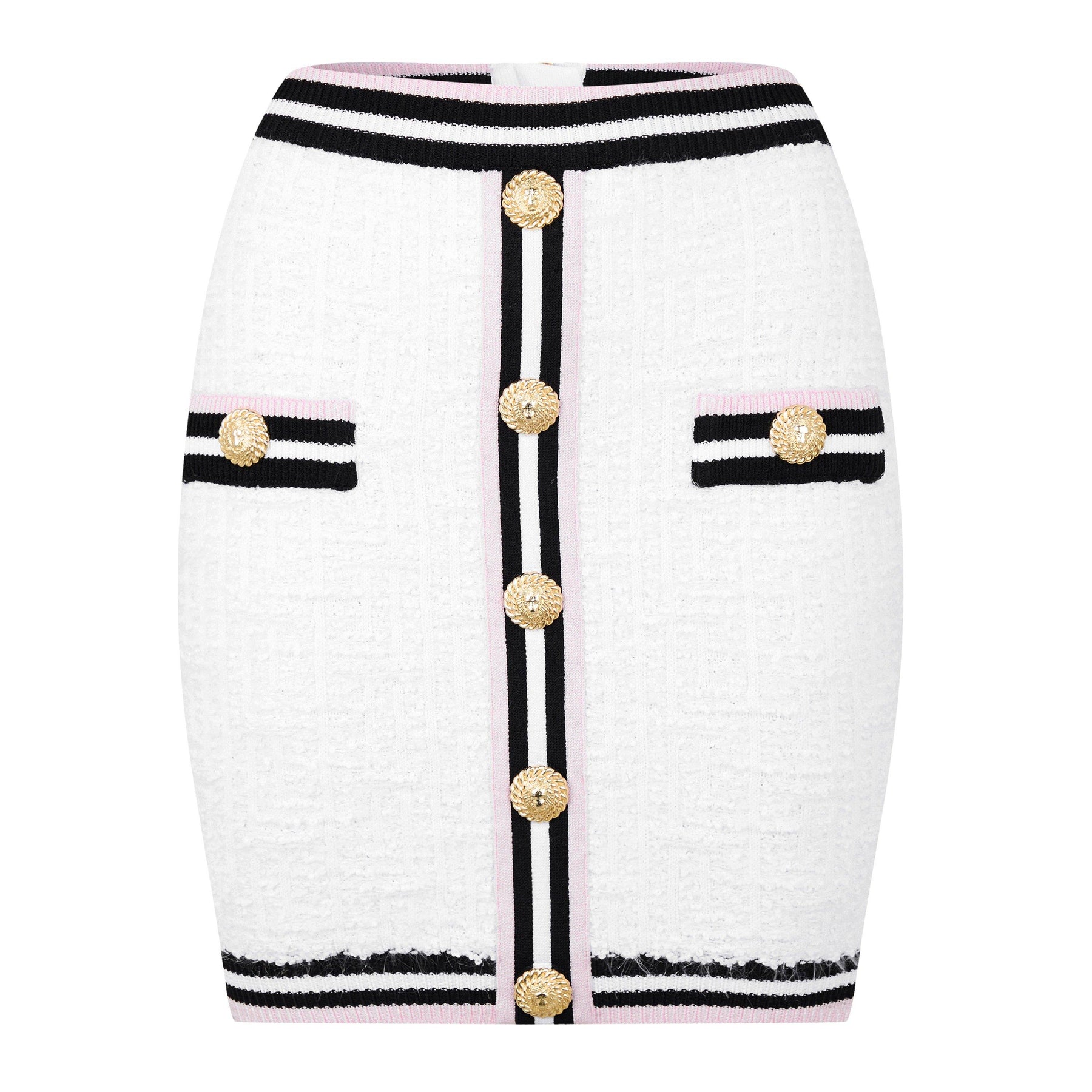Buttoned Mini Skirt