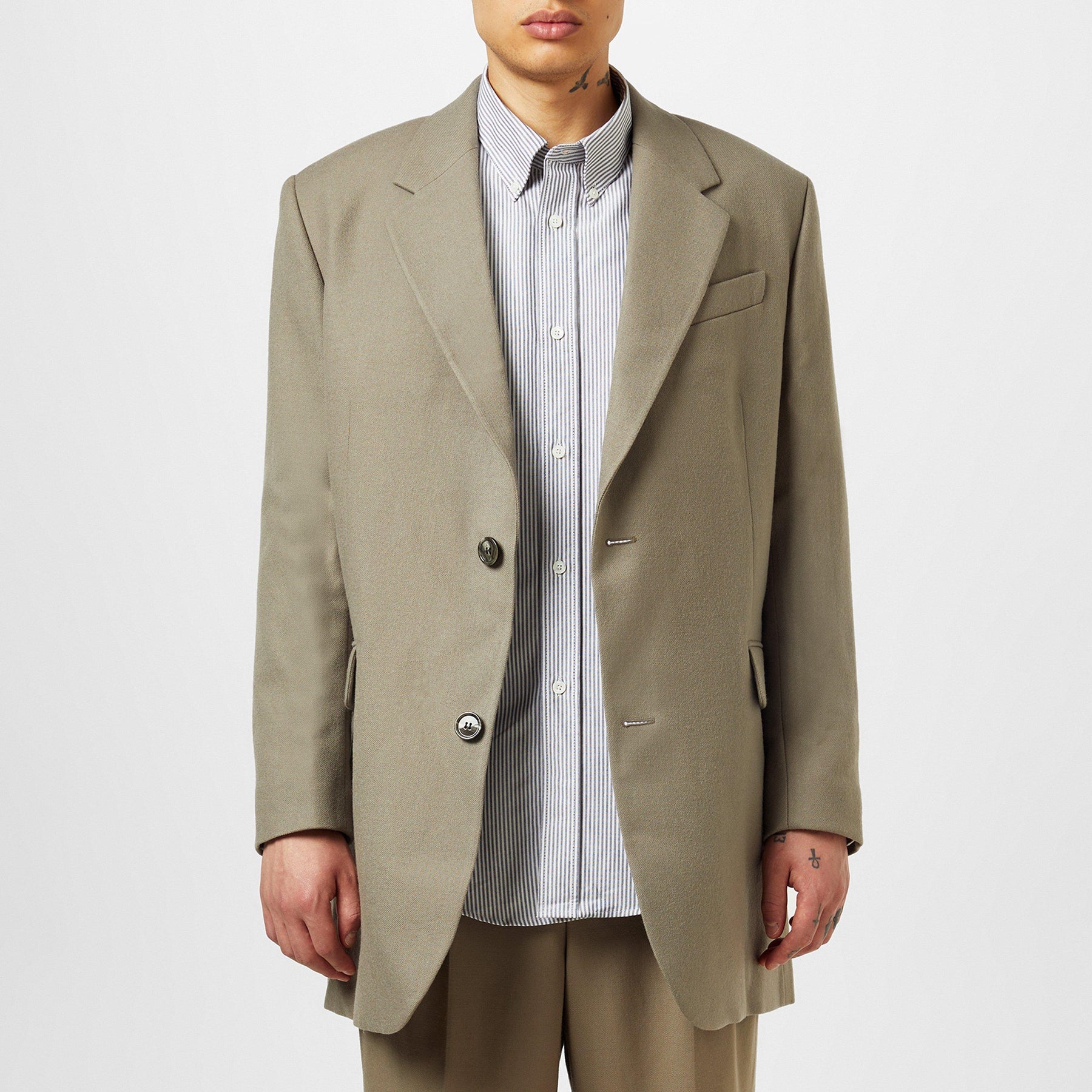 Oversize Two Buttons Jacket