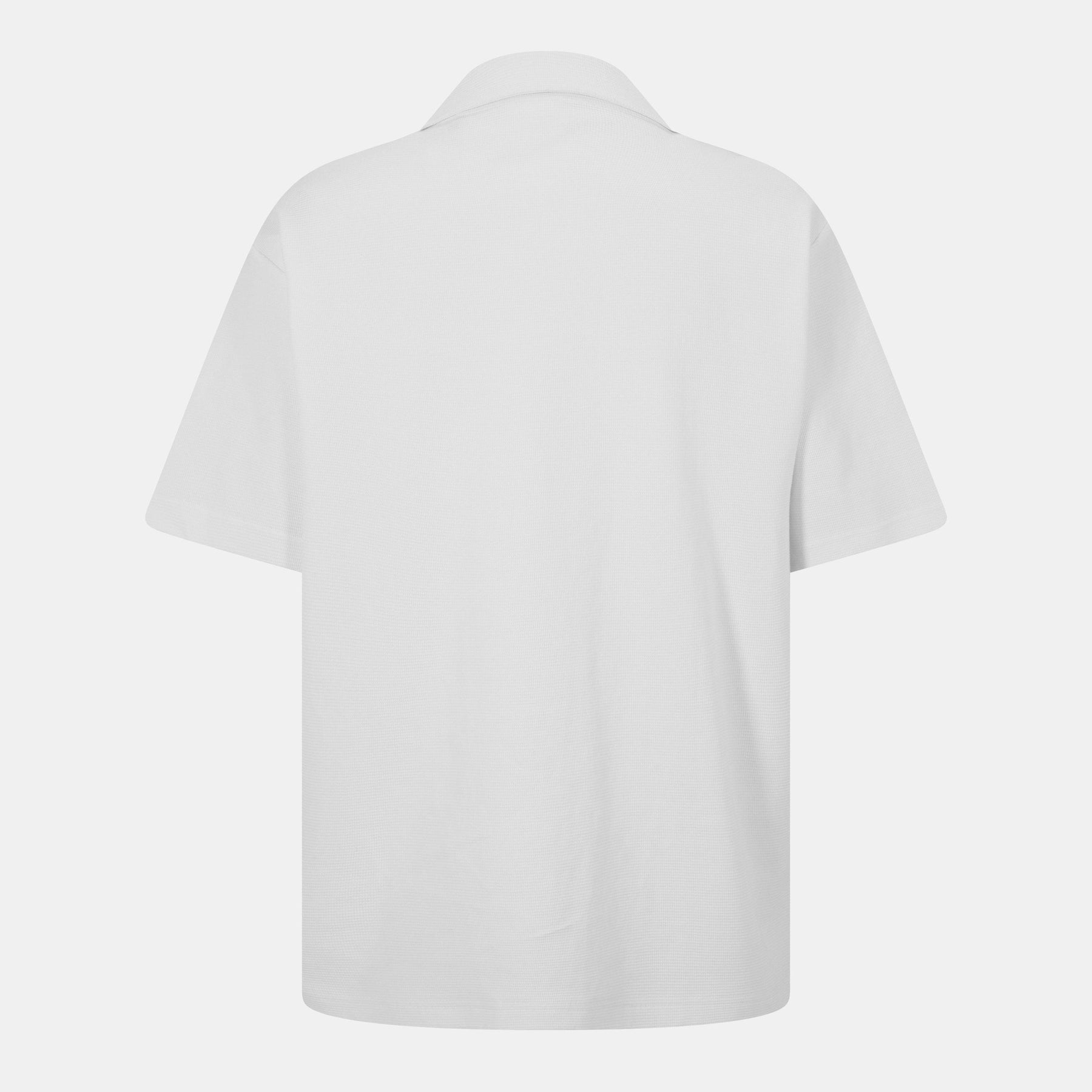 Embroidered Waffle Bowling Shirt
