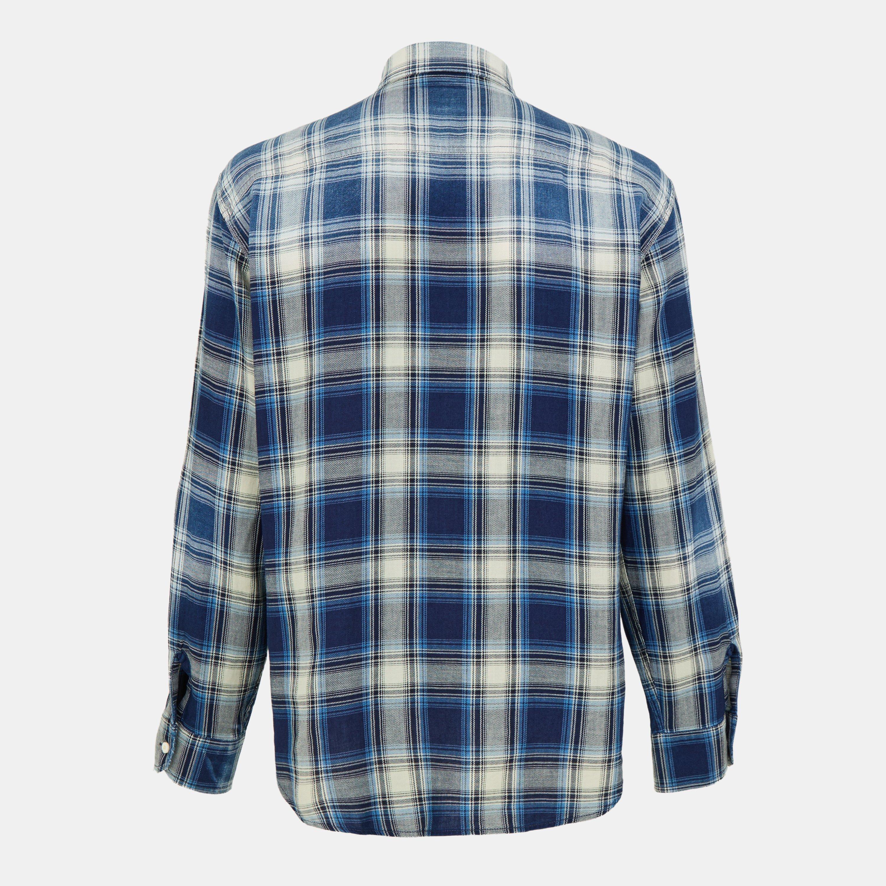 DSQ Vintage Long Sleeve Patterned Relaxed Fit Shirt