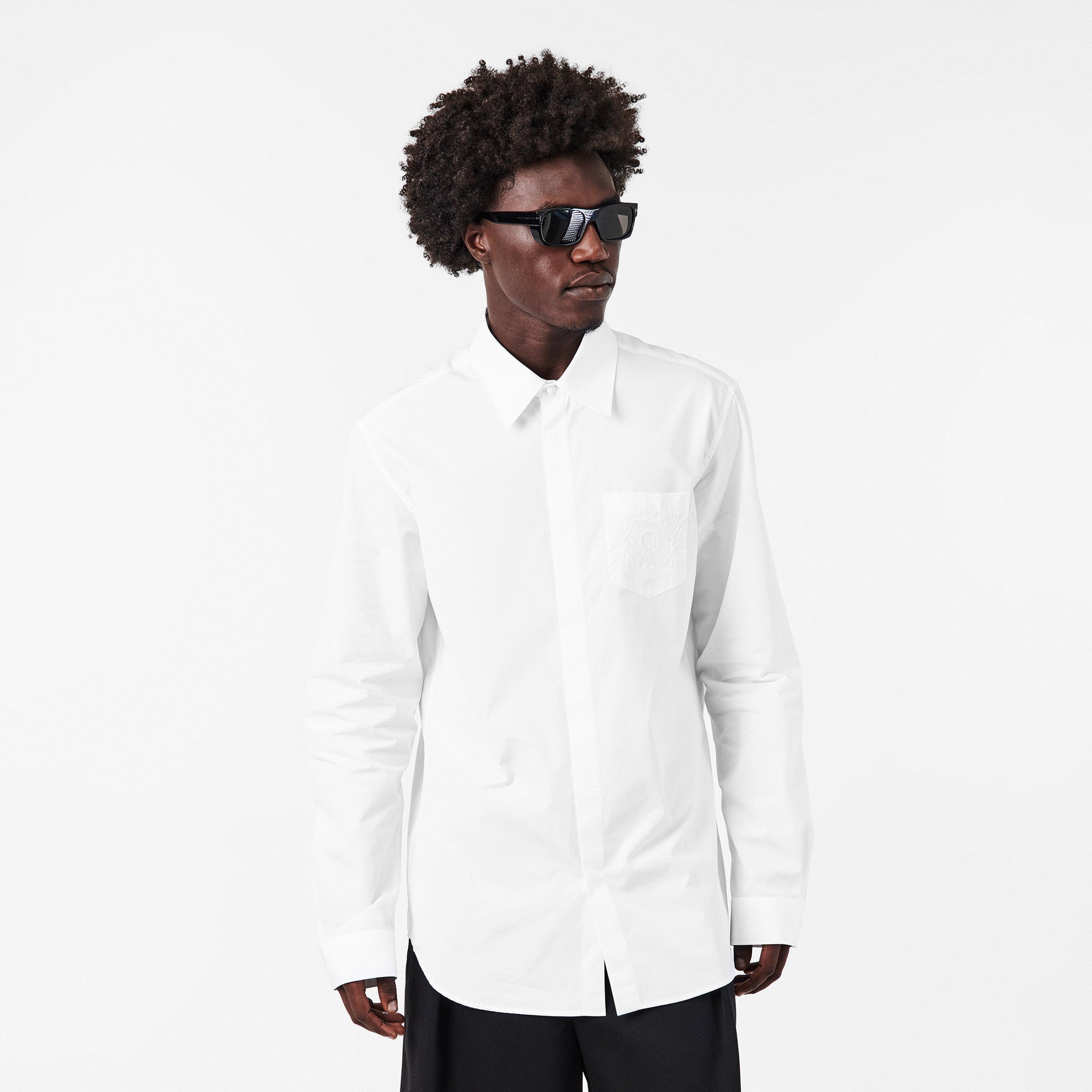 Emblam Long Sleeve Plain Shirt