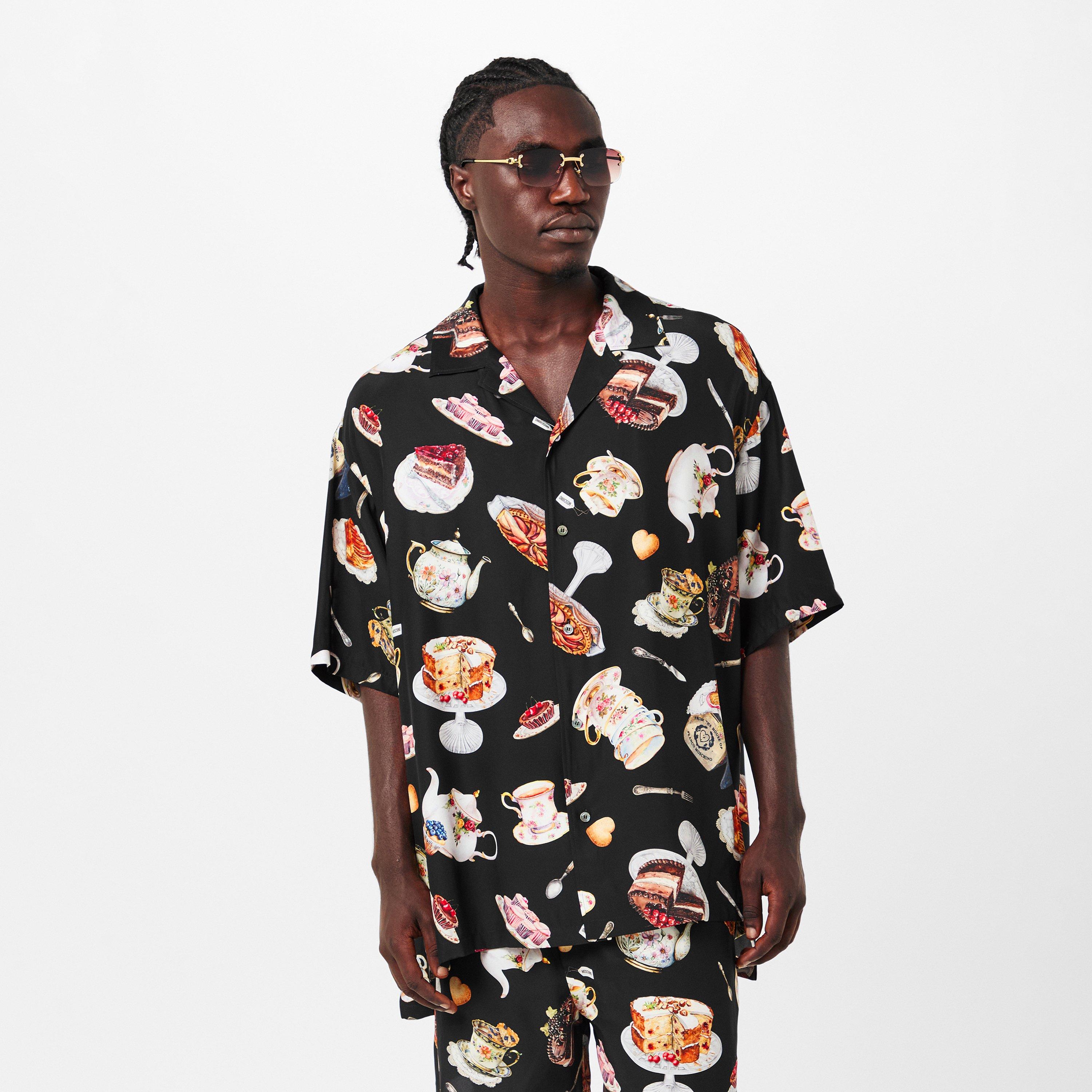 Short Sleeve Patterned Relaxed Fit Shirt