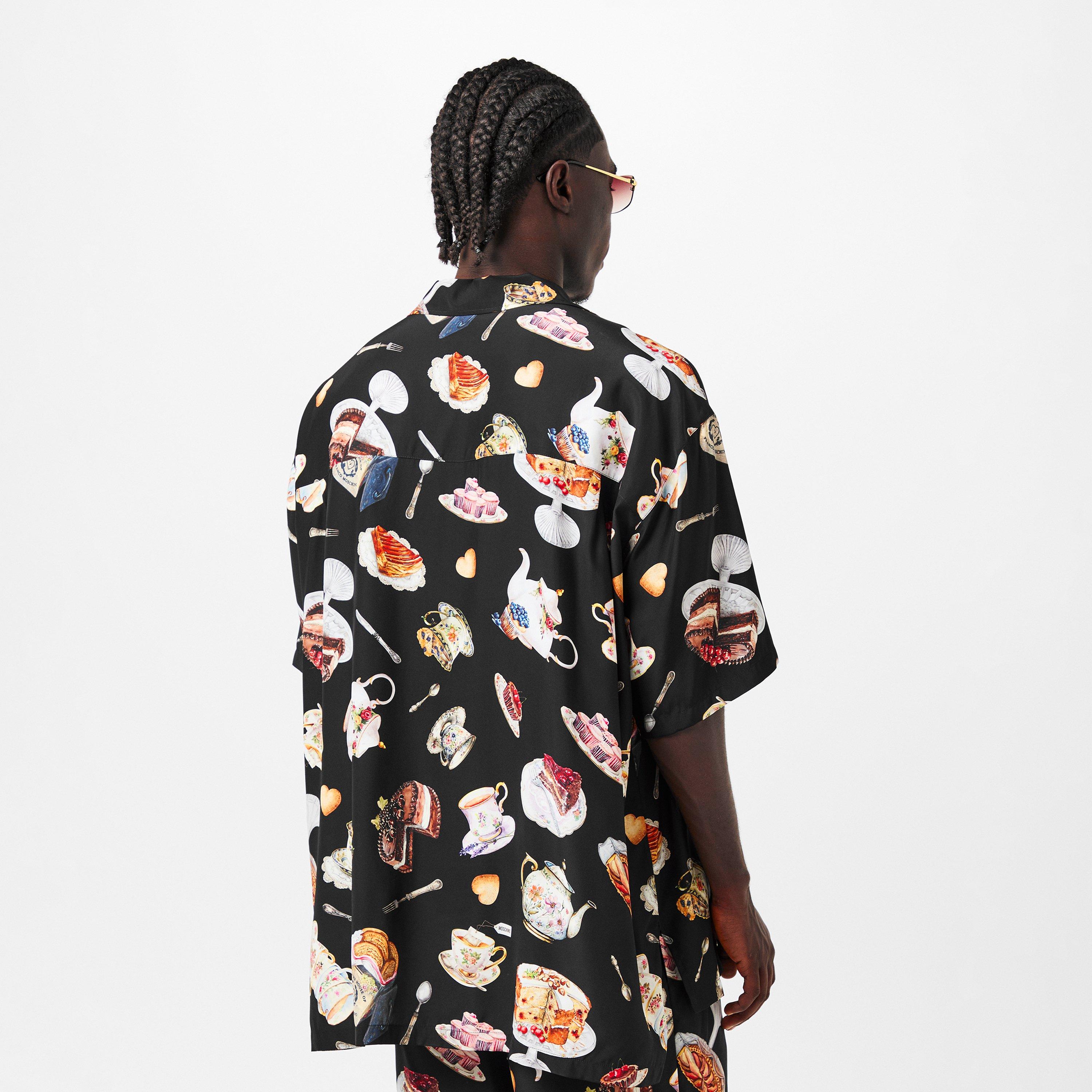 Short Sleeve Patterned Relaxed Fit Shirt