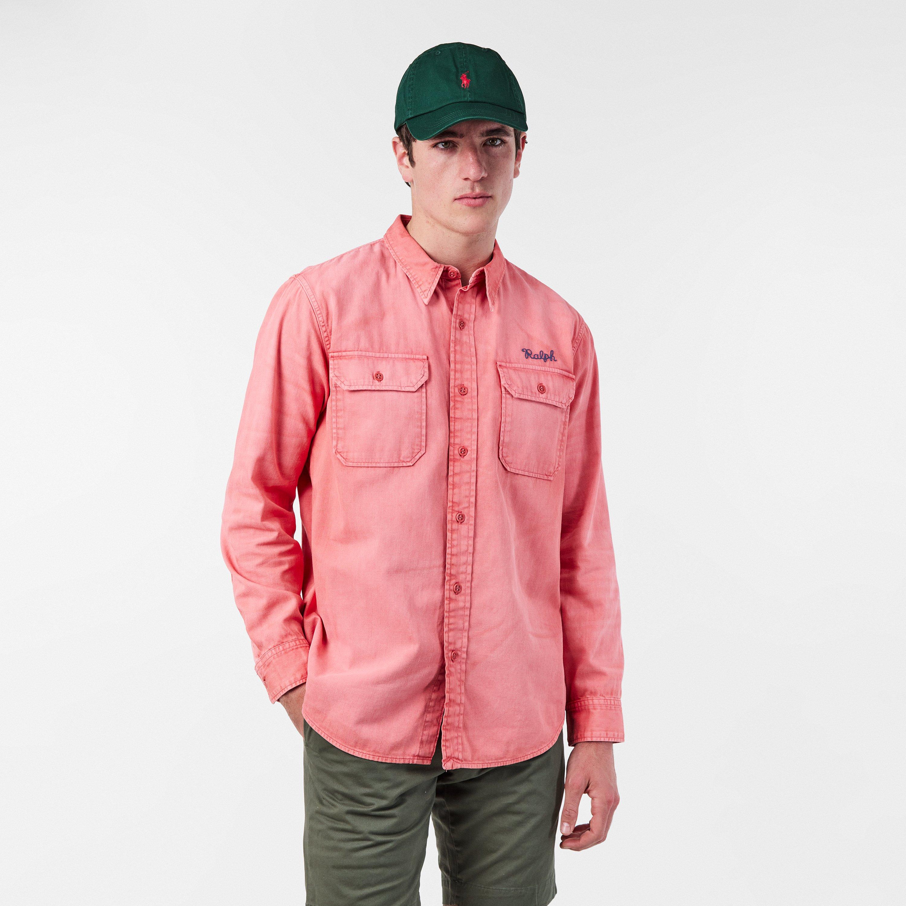 Men's Long-Sleeve Patterned Shirt