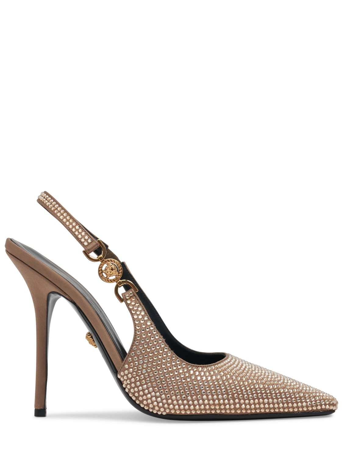 Versace Versace 110mm Satin & crystal pumps - Size: UK 5 Heels | Shop From The Mirage