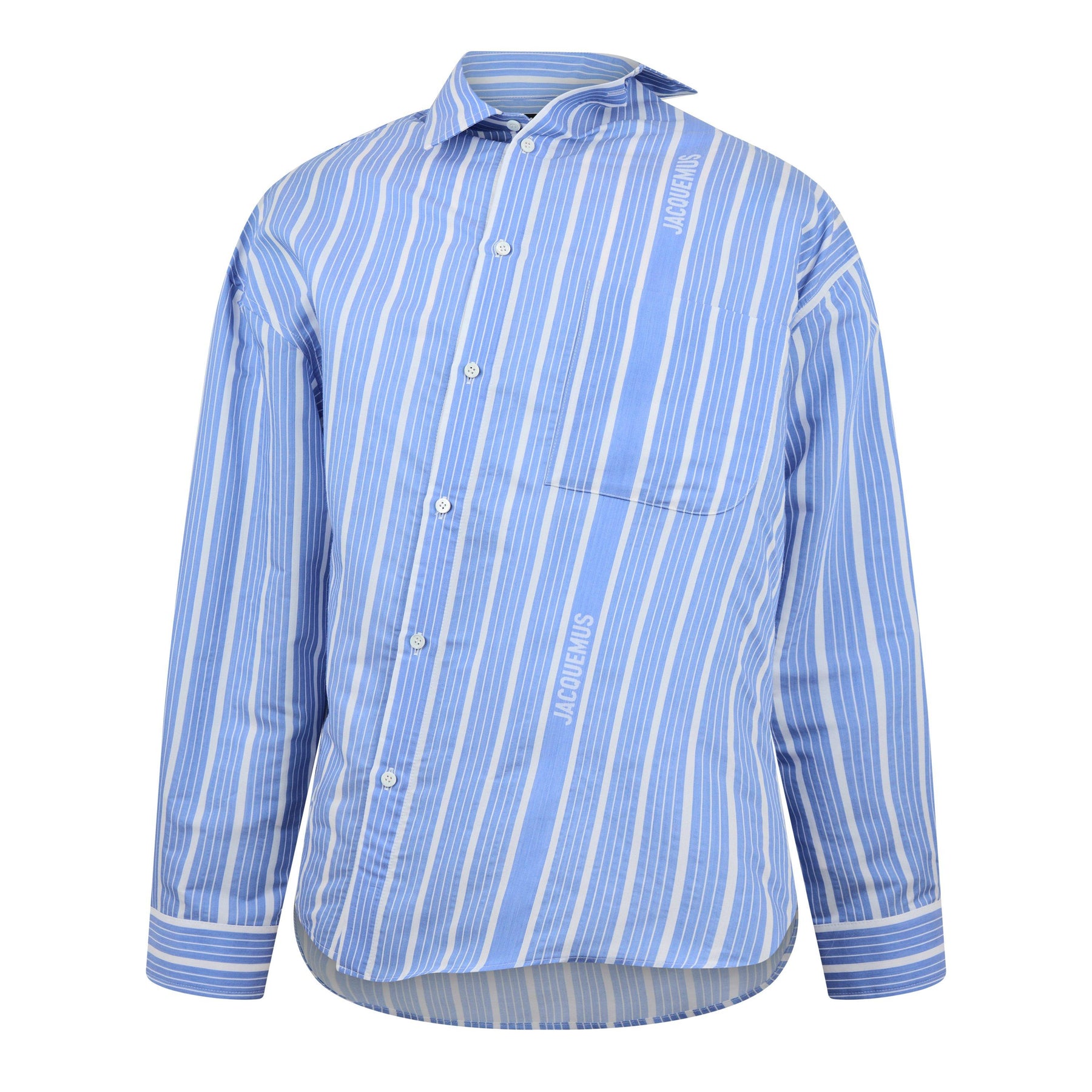La Striped Asymmetric Shirt