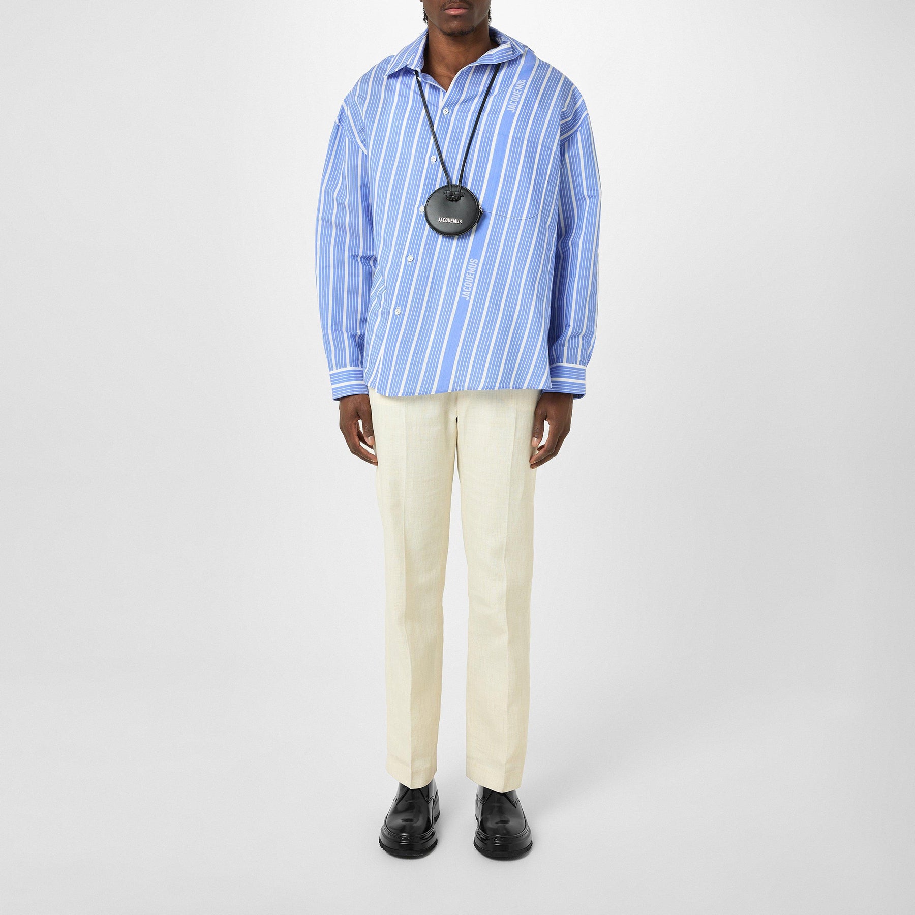 La Striped Asymmetric Shirt