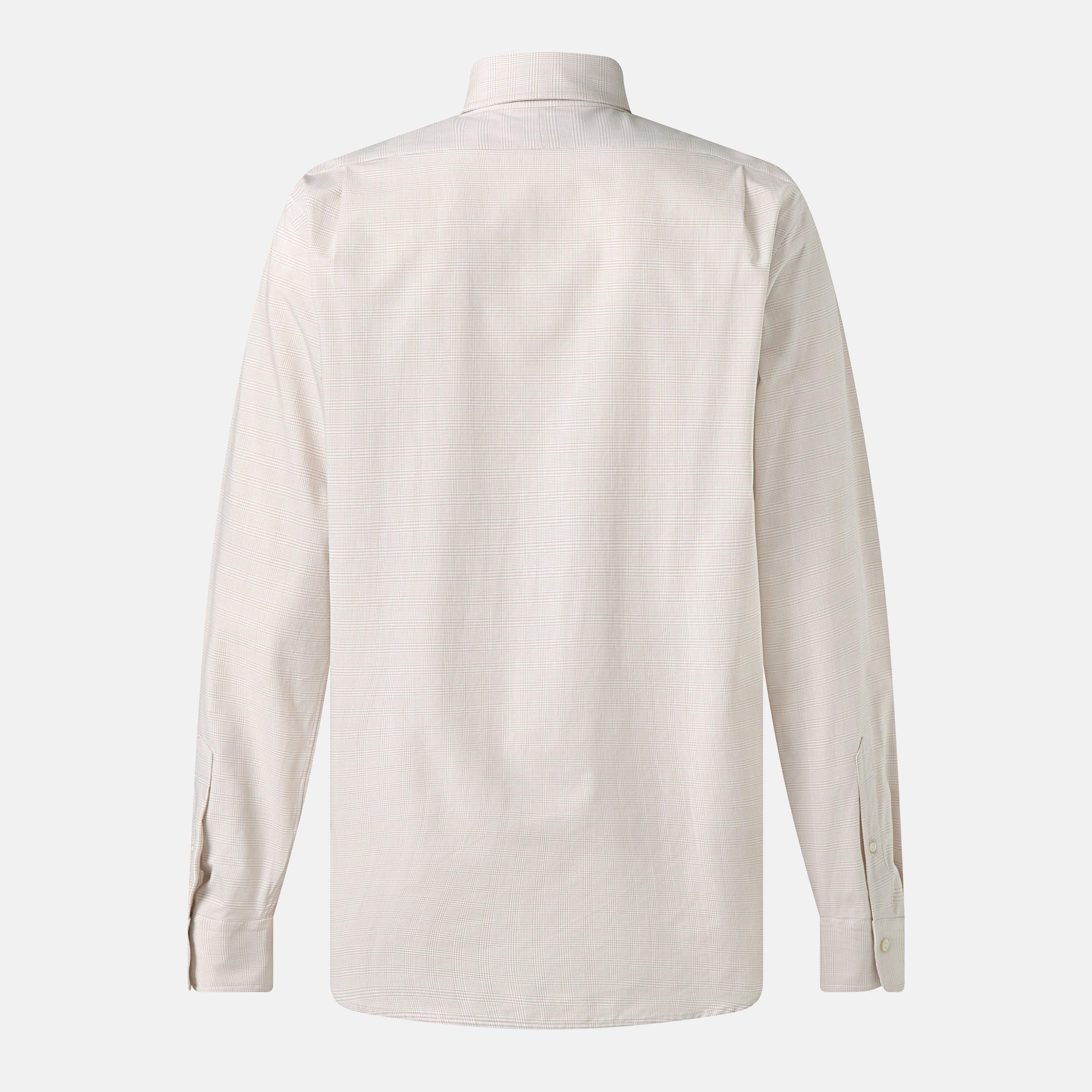 Men's Poplin Check Long-Sleeve Patterned Shirt