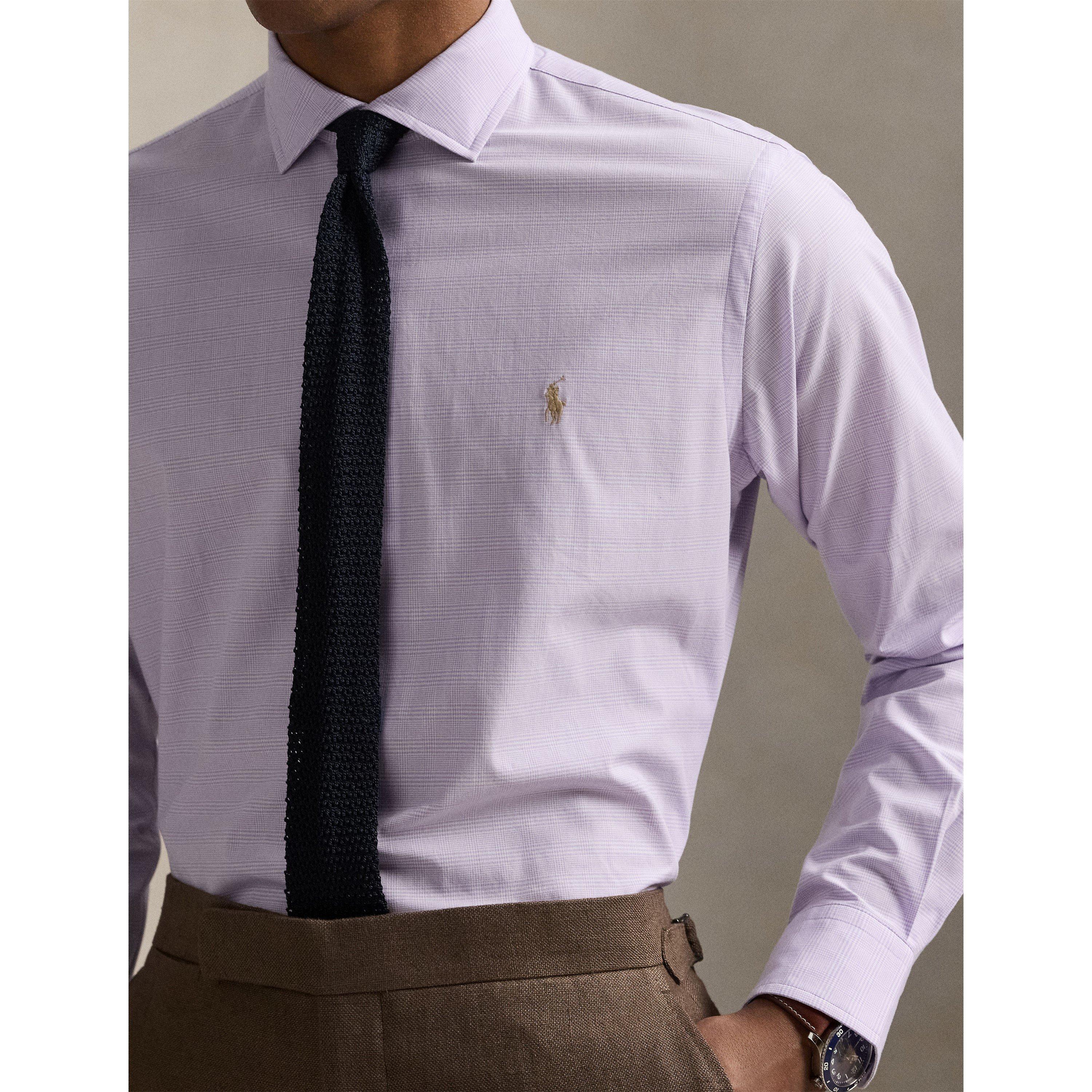 Poplin Check Long-Sleeve Patterned Shirt