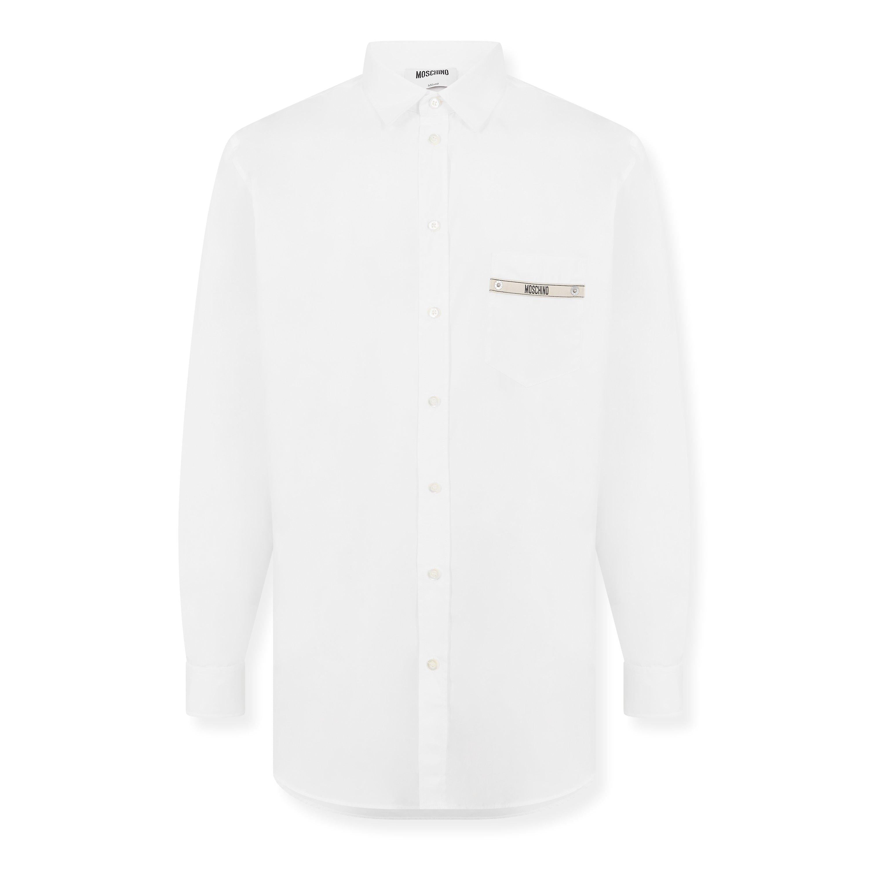 Tape Long Sleeve Plain Shirt