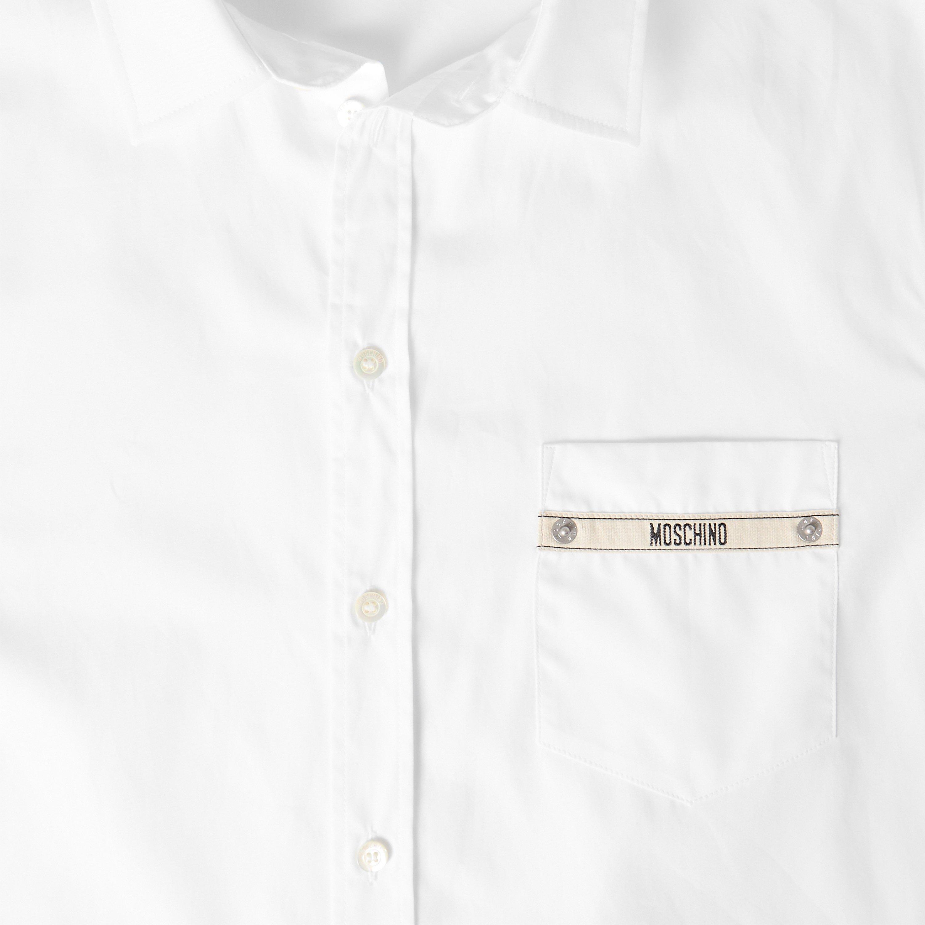 Tape Long Sleeve Plain Shirt