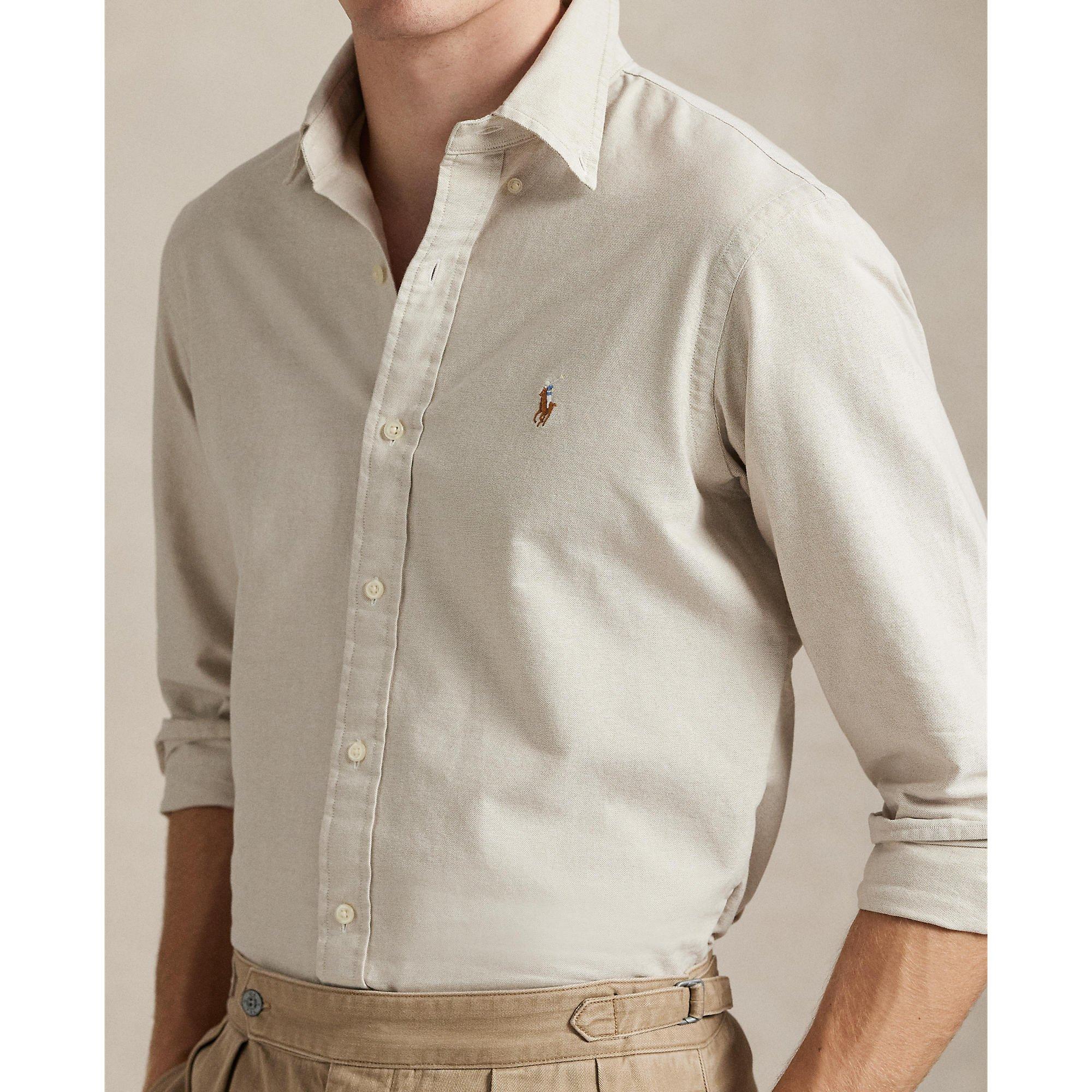 Oxford Long-Sleeve Plain Shirt