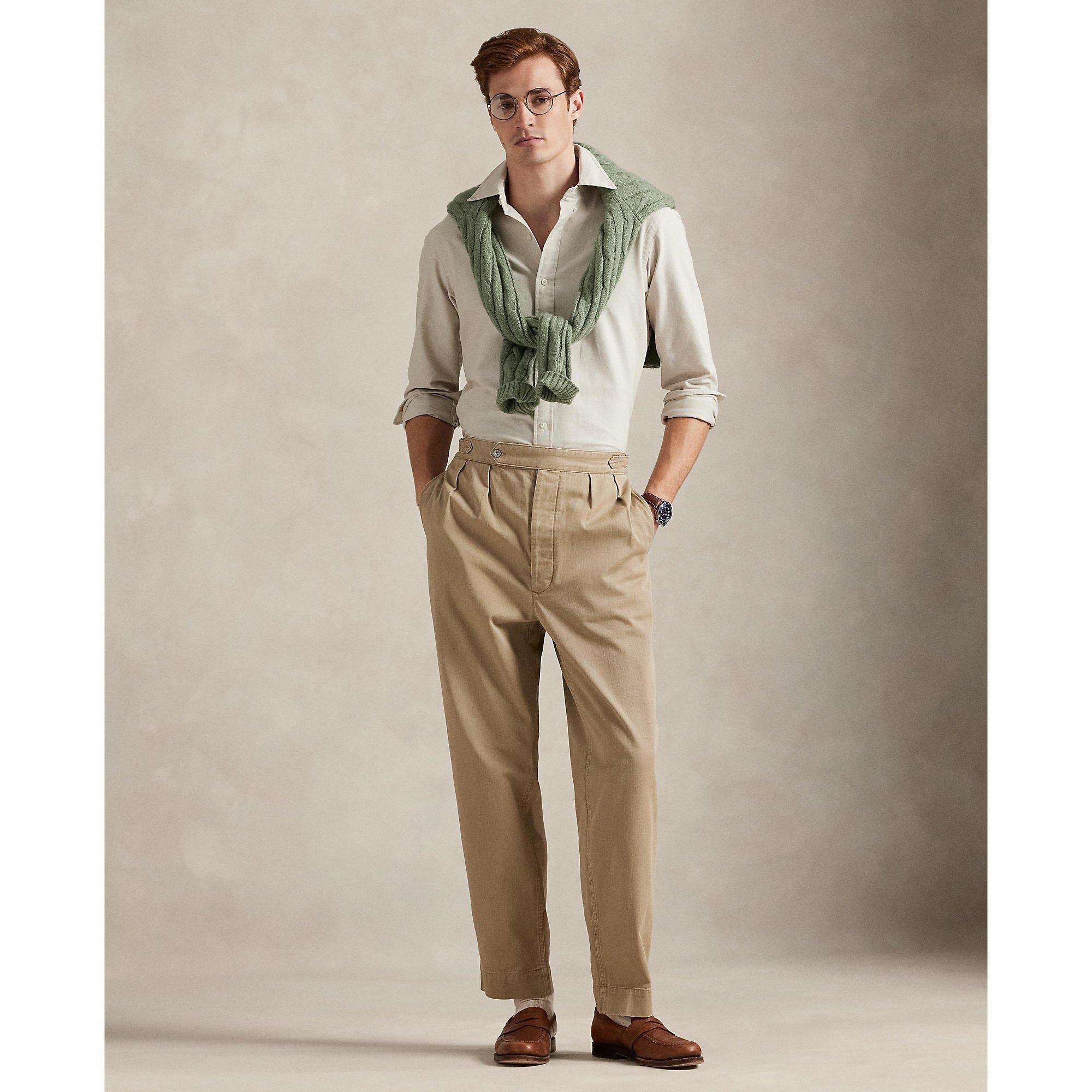 Oxford Long-Sleeve Plain Shirt