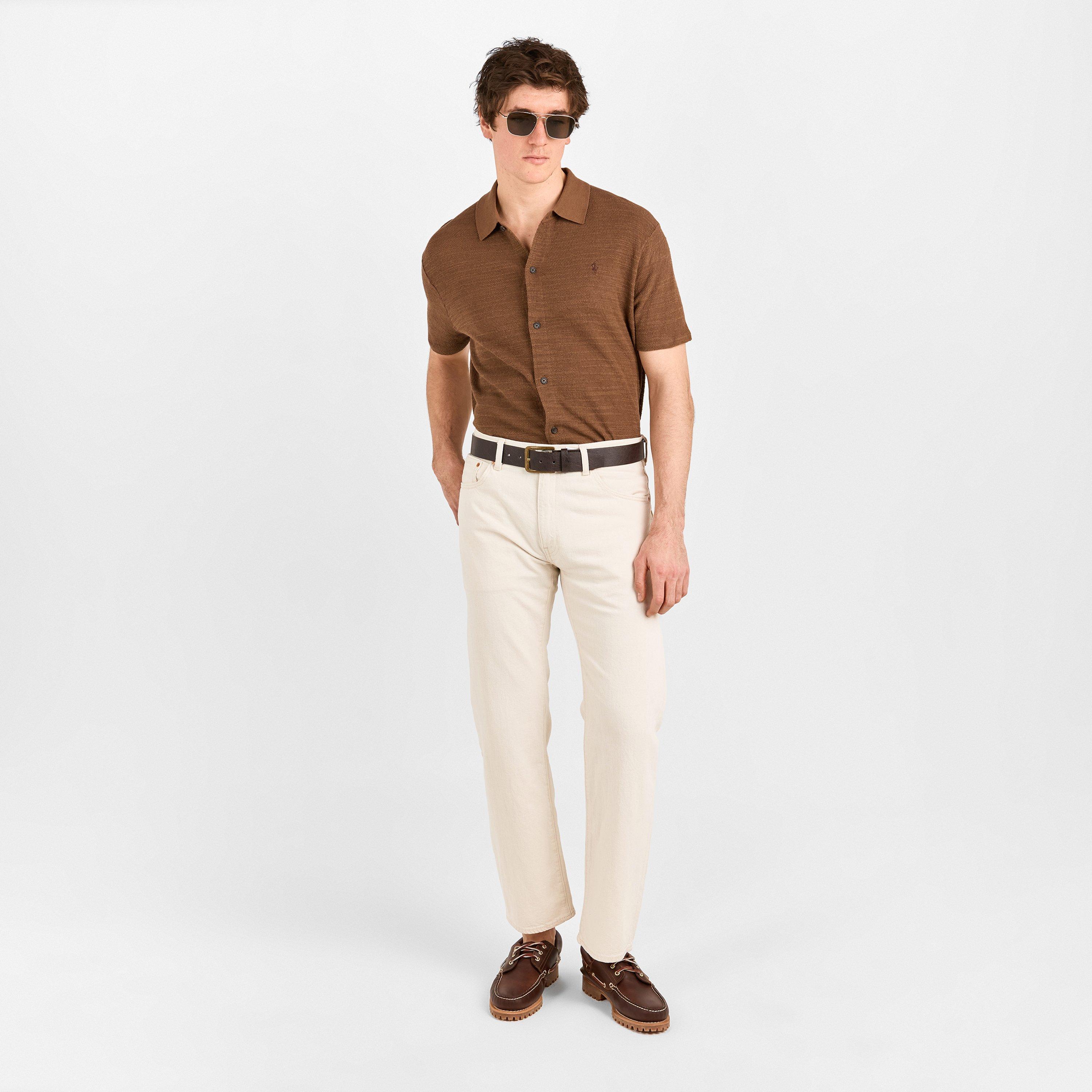 Men's Short-Sleeve Plain Shirt