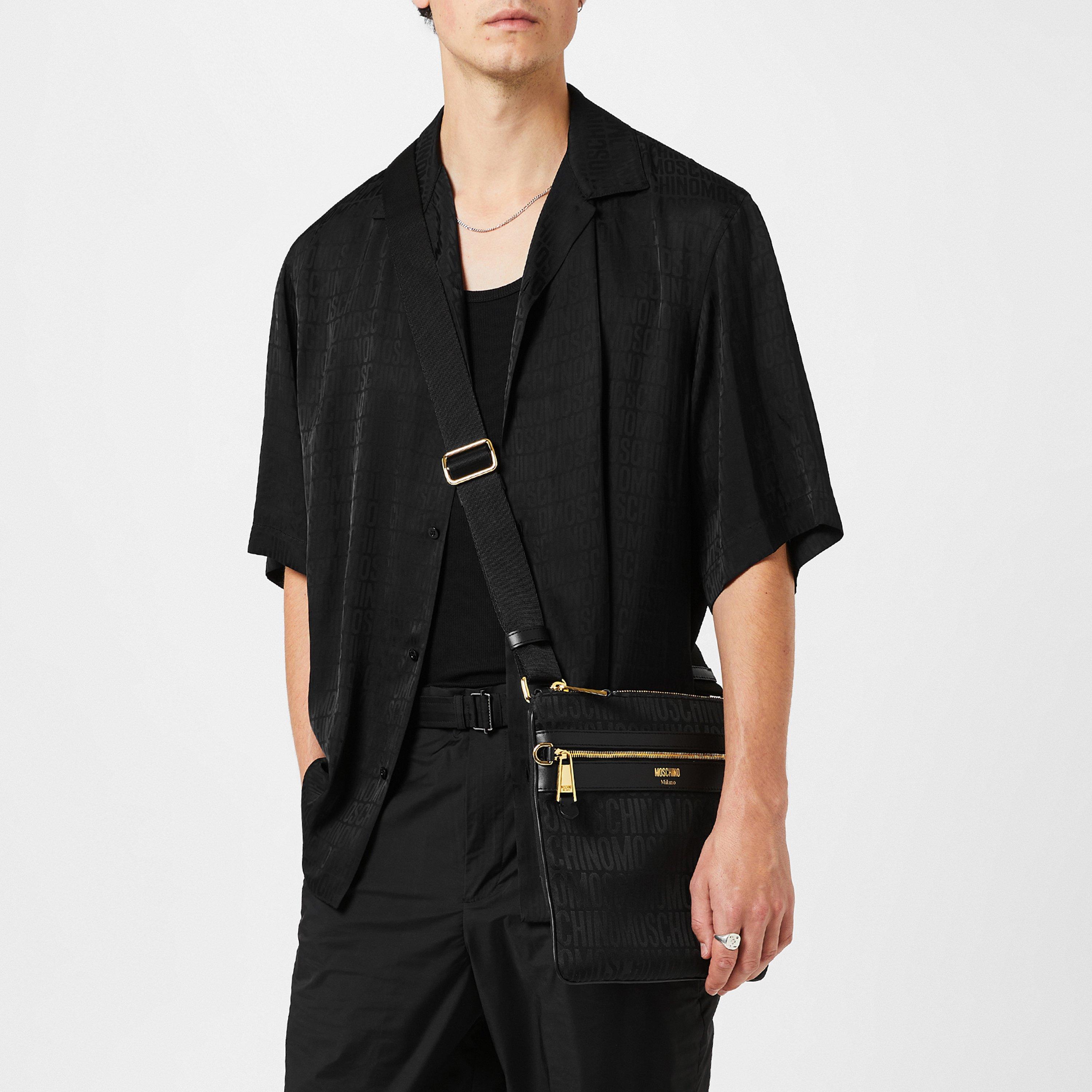 Allover Logo Jacquard Twill Shirt